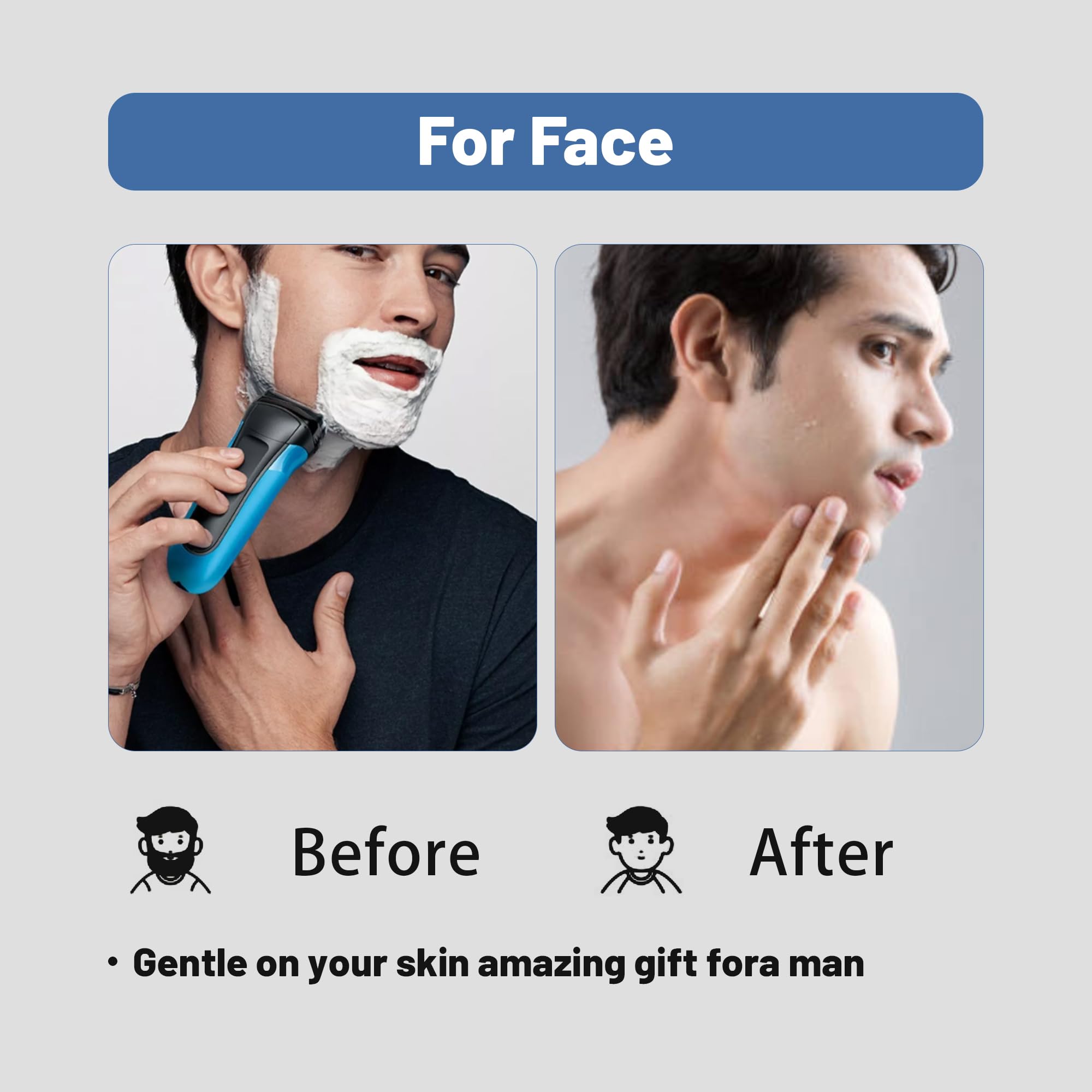 2Pack 32B Series 3 Electric Shaver Replacement Head Accessories For Braun S3 Foil & Cutter Razor Heads, Applicable For Braun S3