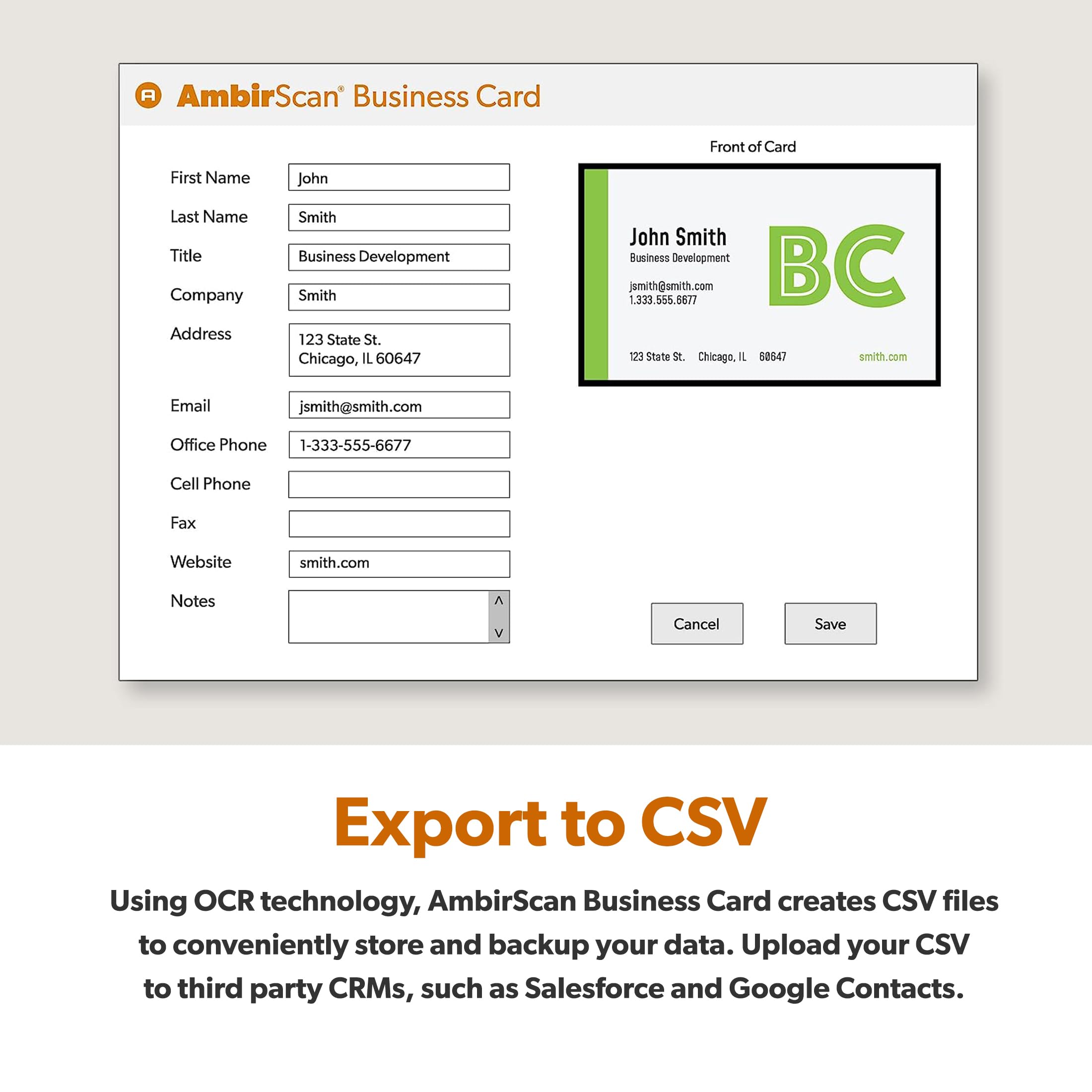 Ambir Imagescan Pro 667 Business Card Scanner With Ambirscan Business Card For Windows Pc