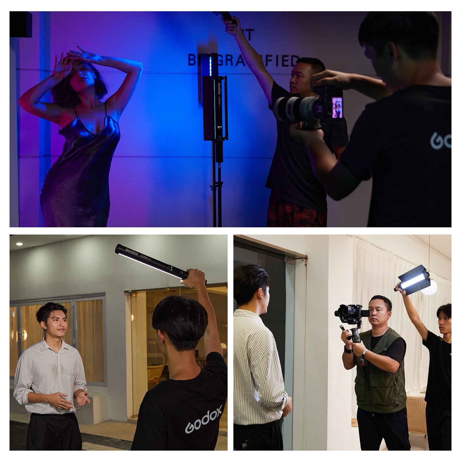 Godox Lc500R Mini Rgb Led Light Stick (Black, 18'')   Portable And Versatile Lighting For Photo & Video Enthusiasts