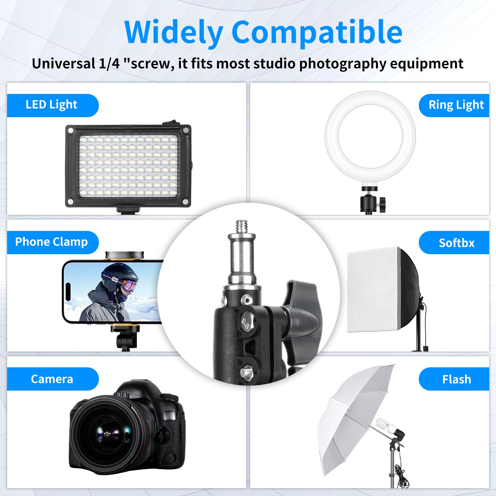 Anautin 2 Pack Adjustable 7Ft Aluminum Photography Light Stand, Portable Light Tripod, For Lighting Stand Speedlight, Flash, Sof