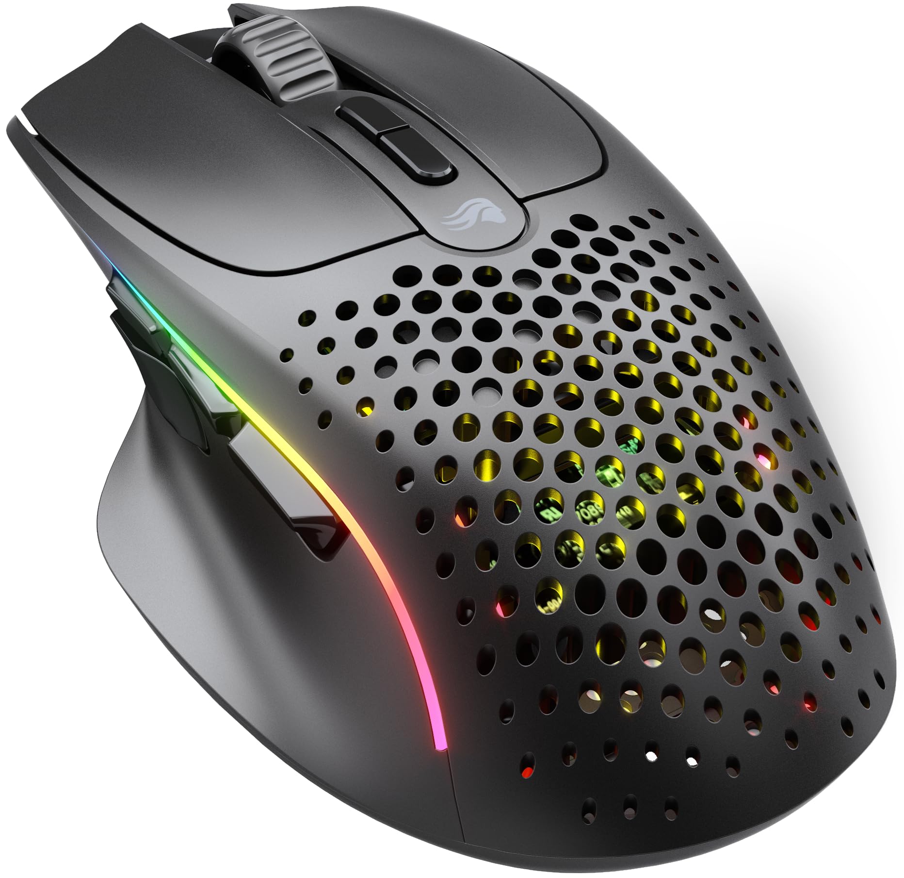 Glorious Gaming Model I 2 Wireless Gaming Mouse   Hybrid 2.4Ghz & Bluetooth, 75G Superlight, 9 Buttons (2 Swappable), Rgb, Ptfe