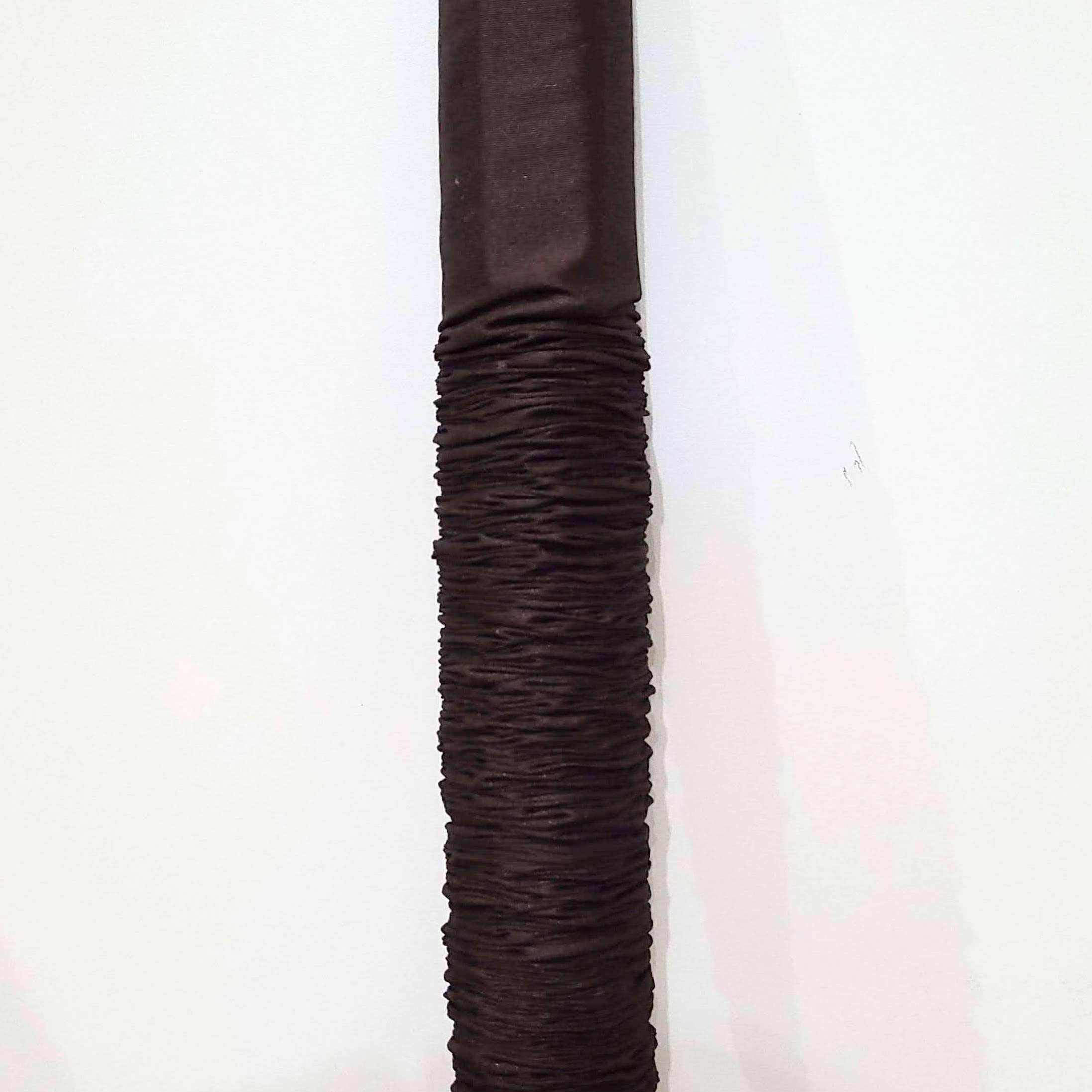 Cord & Chain Cover, 9 Feet Tube Type, Dupioni Faux Silk Fabric, Use For Chandelier, Lighting, Wires (Chocolate)