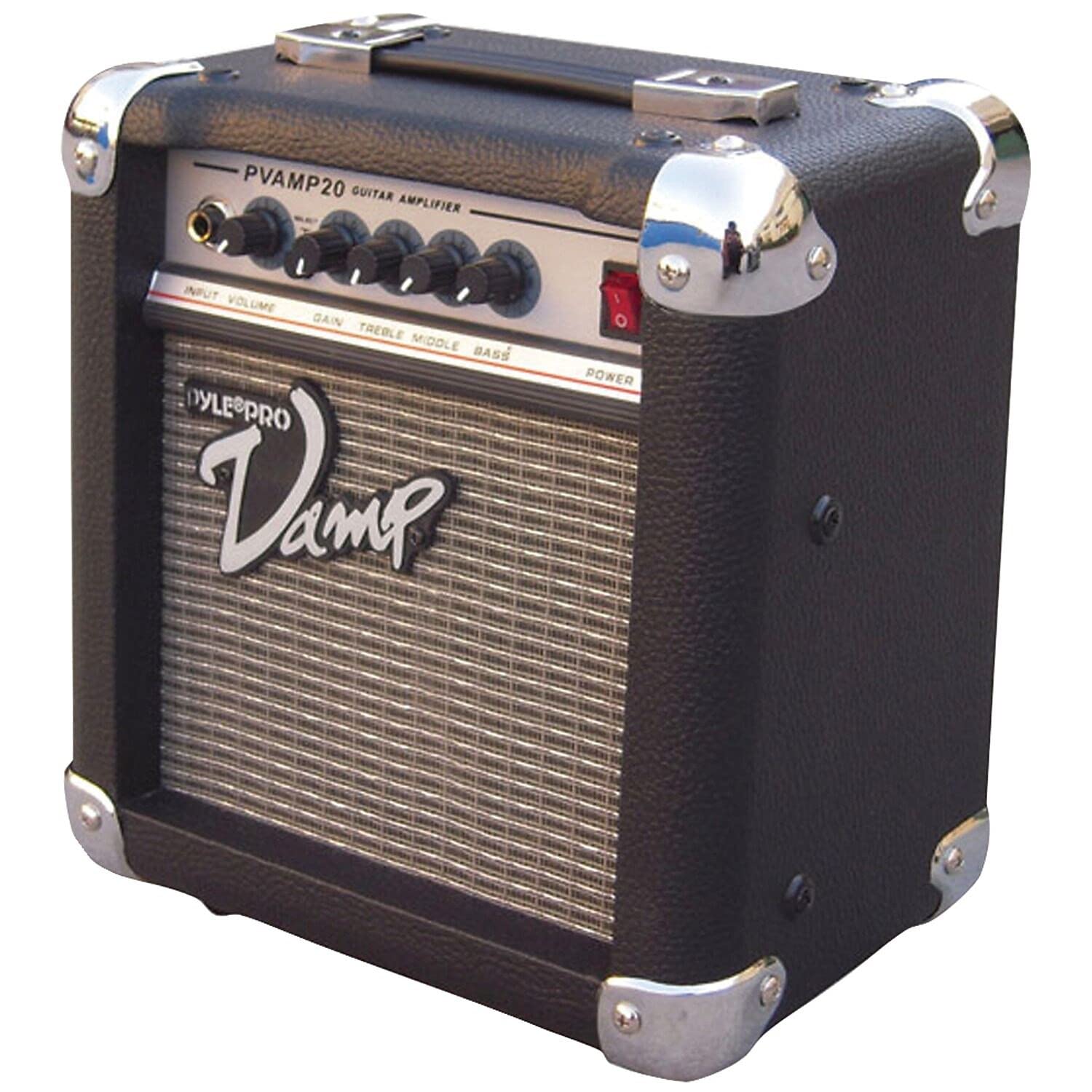 Pyle 20-Watt Vamp-Series Amplifier-Vamp-Series Amplifier W/3-Band Eq&Overdrive,Has Clean And Overdrive Channels For A Crunchy,Po
