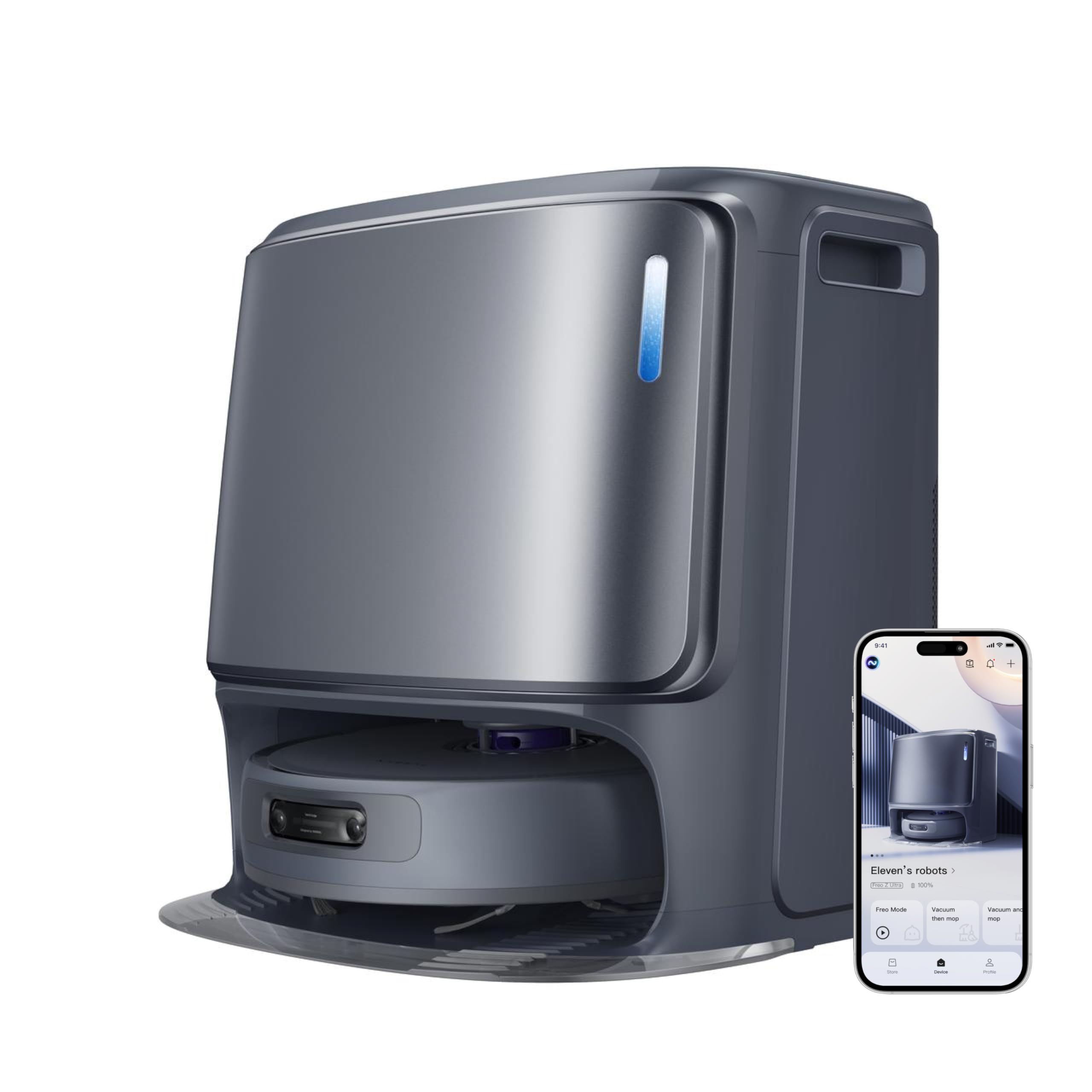 Narwal Freo Z Ultra Robot Vacuum And Mop Combo, Dual Rgb Cameras And Chips, Ai Avoidance, 12000Pa Suction, Real Time Decisions,