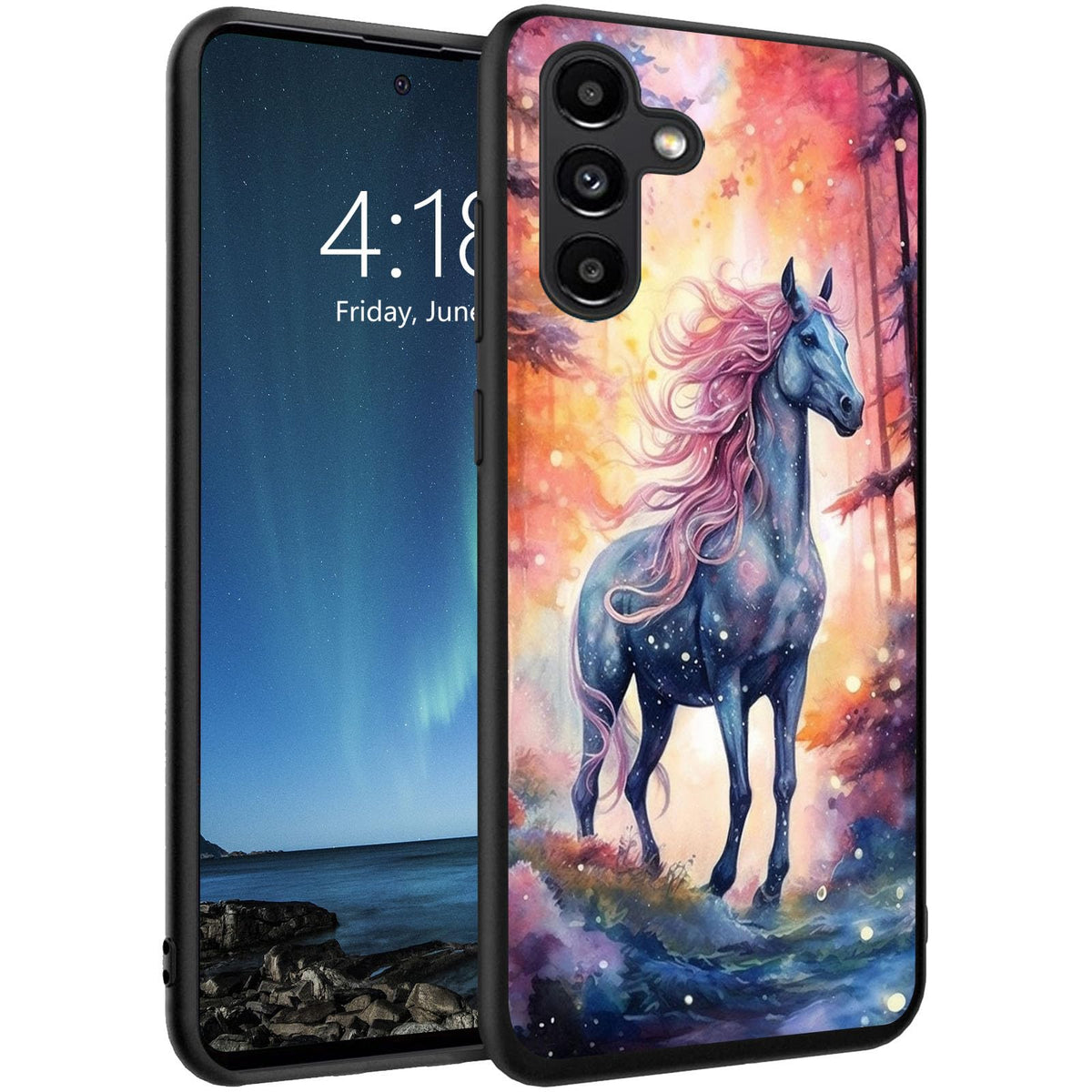 Dsrgrgfdj Designed For Galaxy S25 5G Case 6.2 Inch,Ultra-Thin Silicone Anti-Scratch And Shock-Proof Bumper Cover - Horse