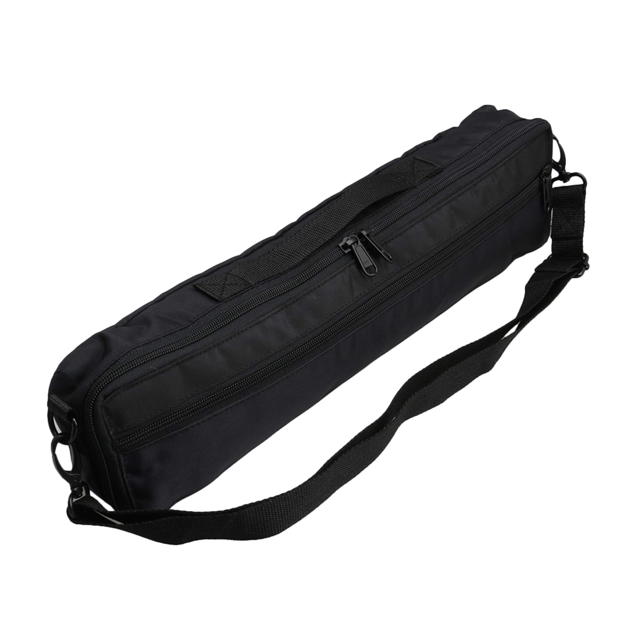Mxfans Adjustable Shoulder Strap Flute Case Carrying Bag For 16 Holes C Foot Flute 16.14 Inch Length 4.13 Inch Width 2.56 Inch H