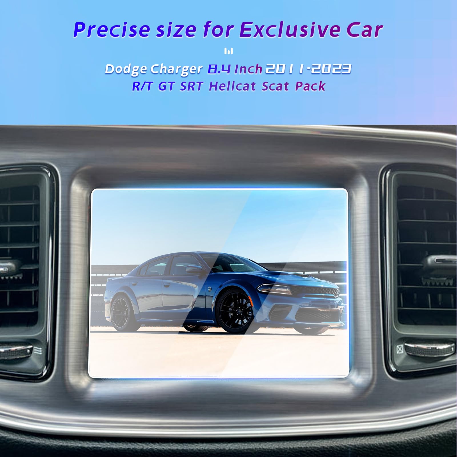 Gfjnfg For 2011 2023 Dodge Charger Screen Protector 8.4 Inch Radio Display 2023 2022 2021 2020 Charger R/T Gt Srt Hellcat Scat P
