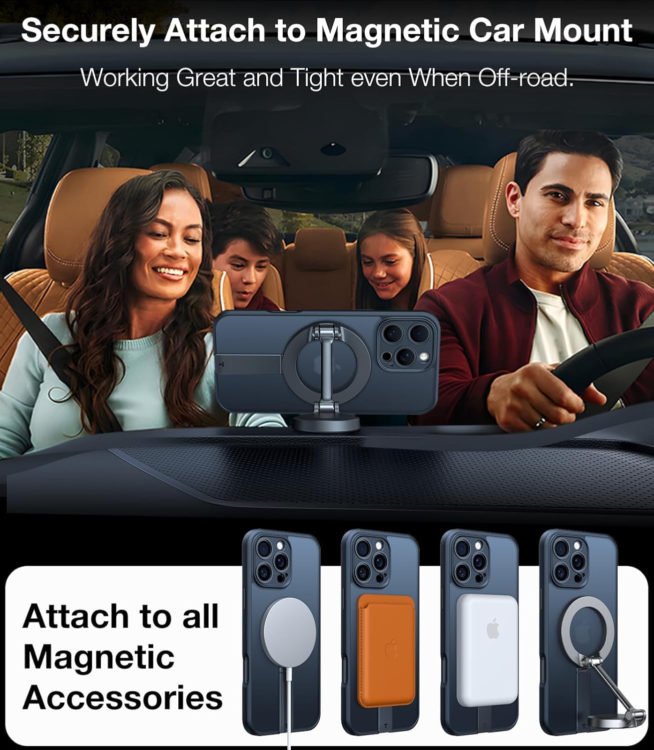 Torras Upgraded Magnetic [Full Camera Protection] Case Designed For Iphone 14 Pro Max Case [Compatible With Magsafe] [Military G