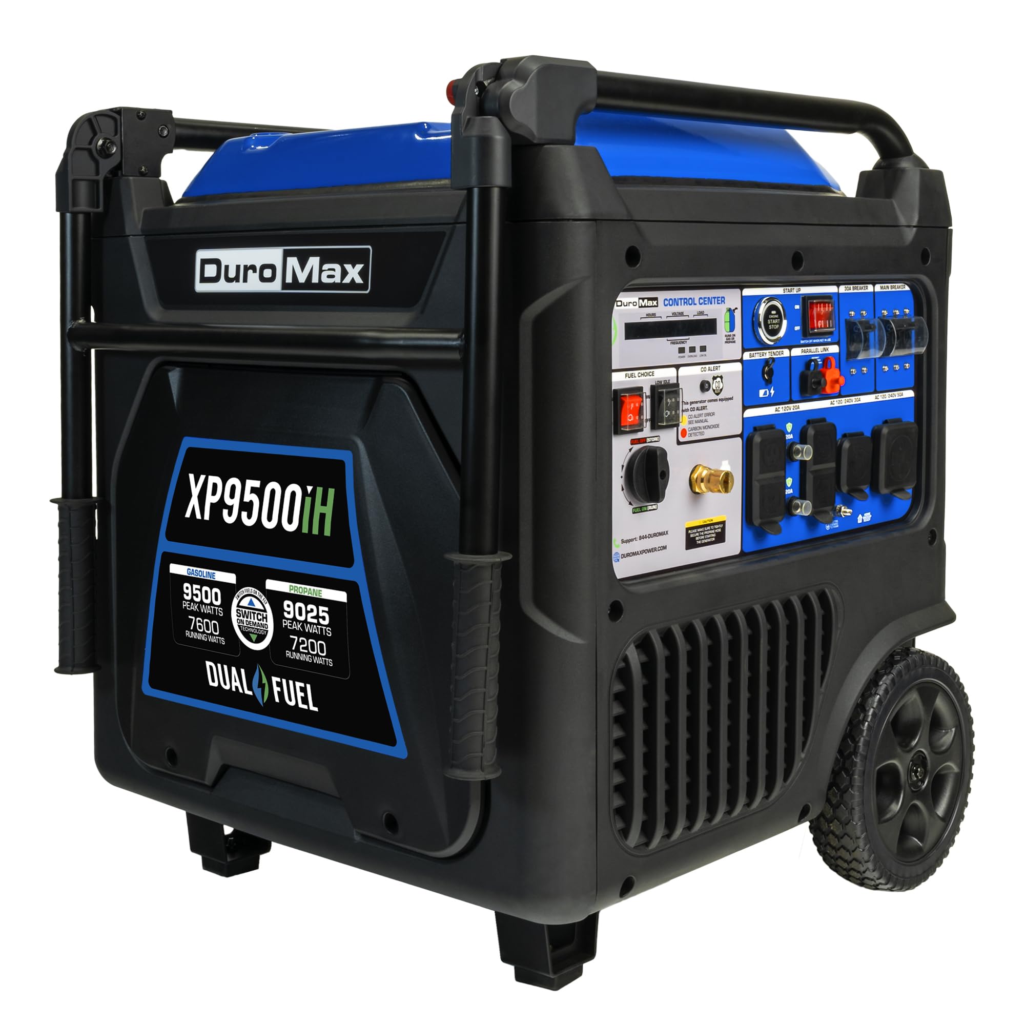 Duromax Xp9500Ih 9,500 Watt 459Cc Dual Fuel Digital Inverter Hybrid Portable Generator