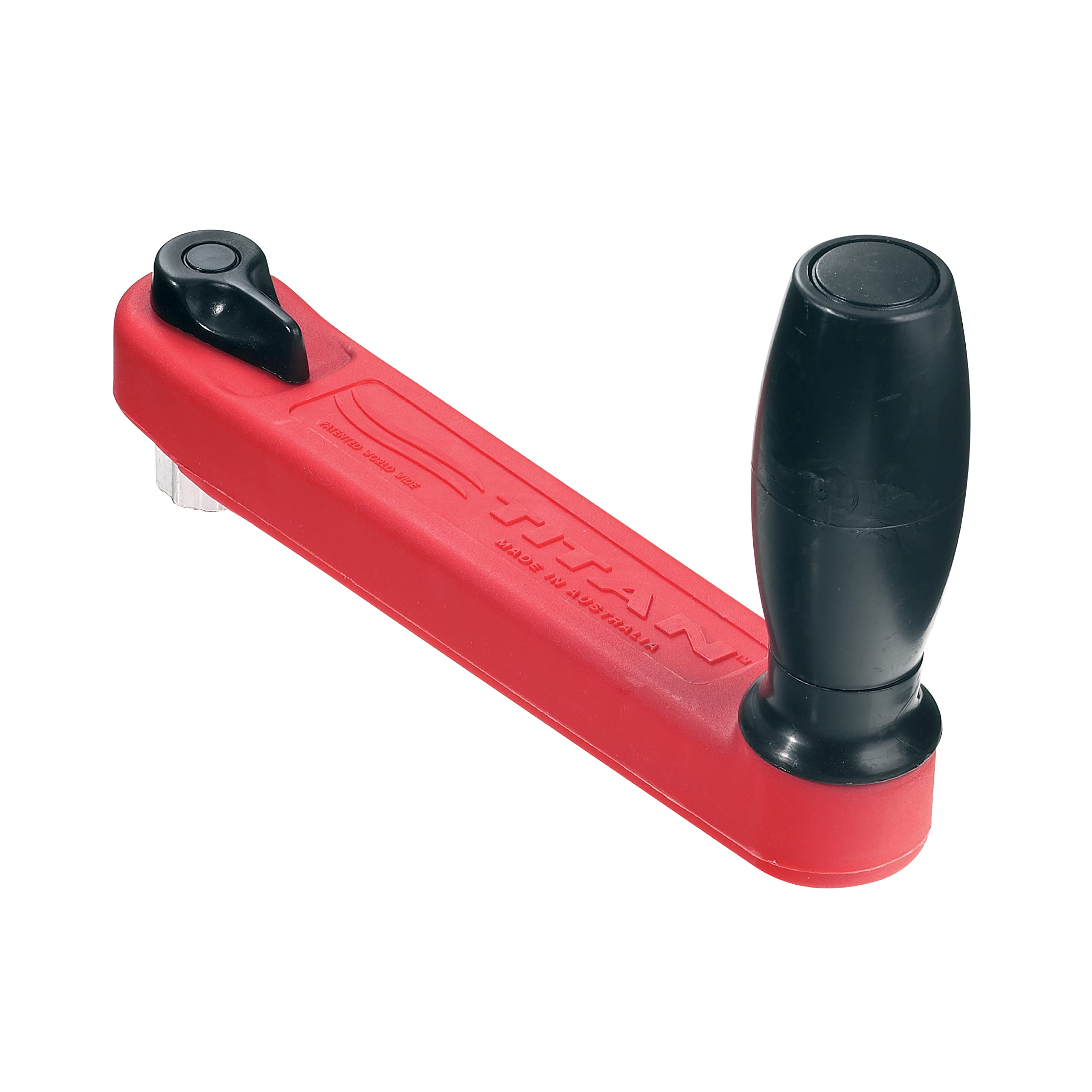 Lewmar 10'' Single Grip Winch Handle, Locking, Red With Black Grip - Ultra-Light, Locking Winch Handle With Comfortable Grip, Wo,WBIASB00OAFI4VI