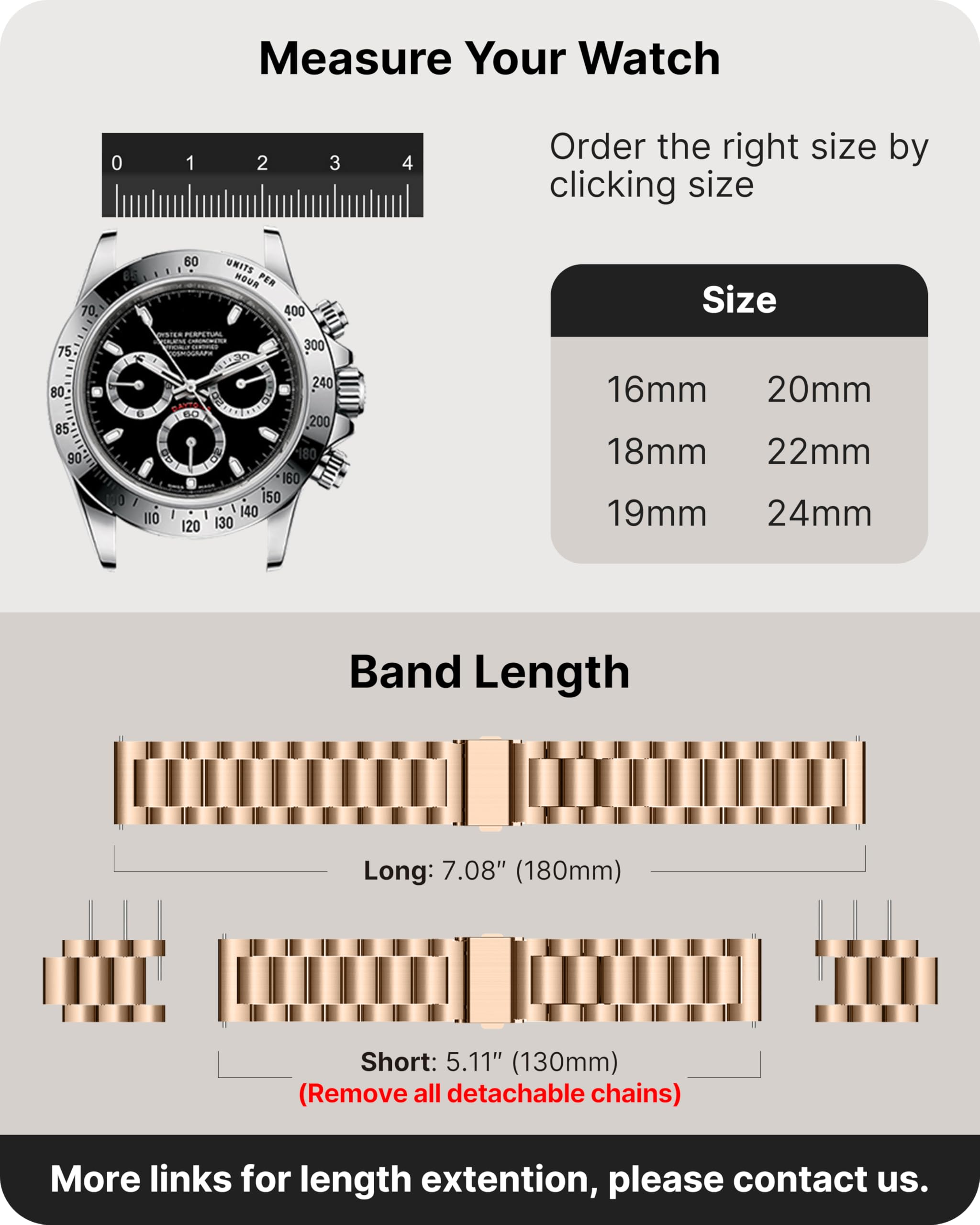 Fullmosa 20Mm Stainless Steel Watch Band Compatible With Samsung Galaxy Watch 5 40Mm 44Mm/Pro 45Mm/Galaxy Watch 4 40Mm 44Mm/Clas