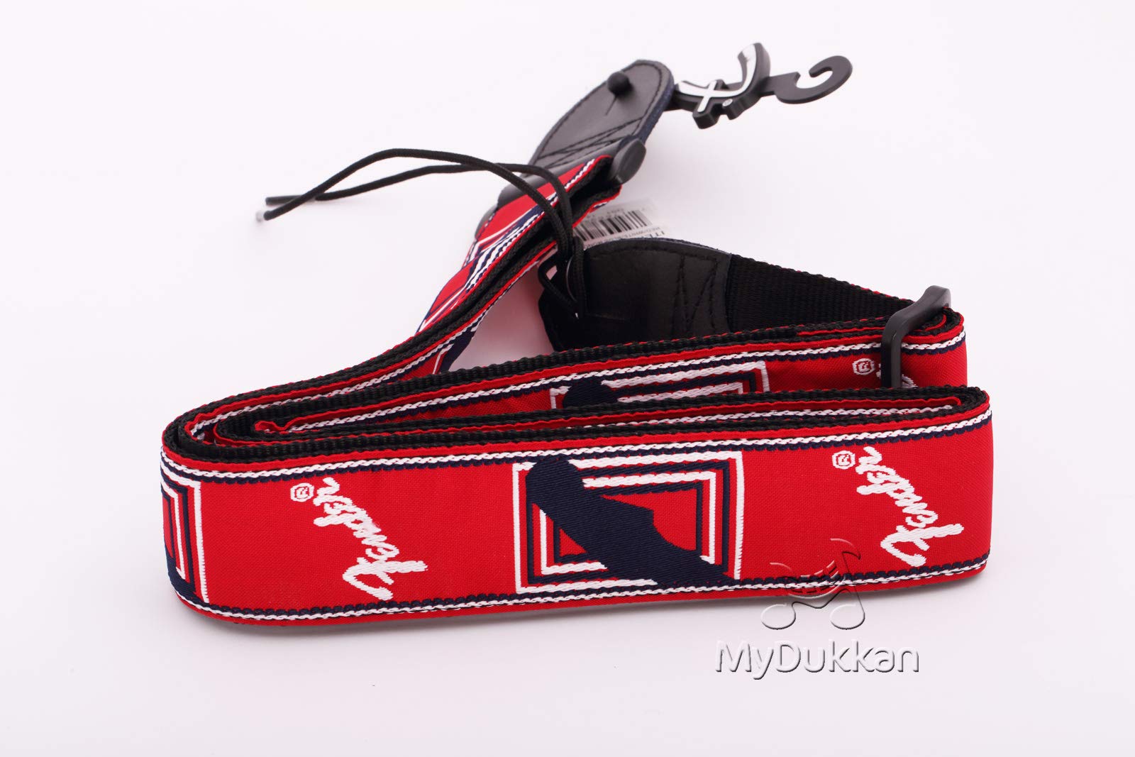 Fender Monogrammed Guitar Strap, 2In, Red/White/Blue