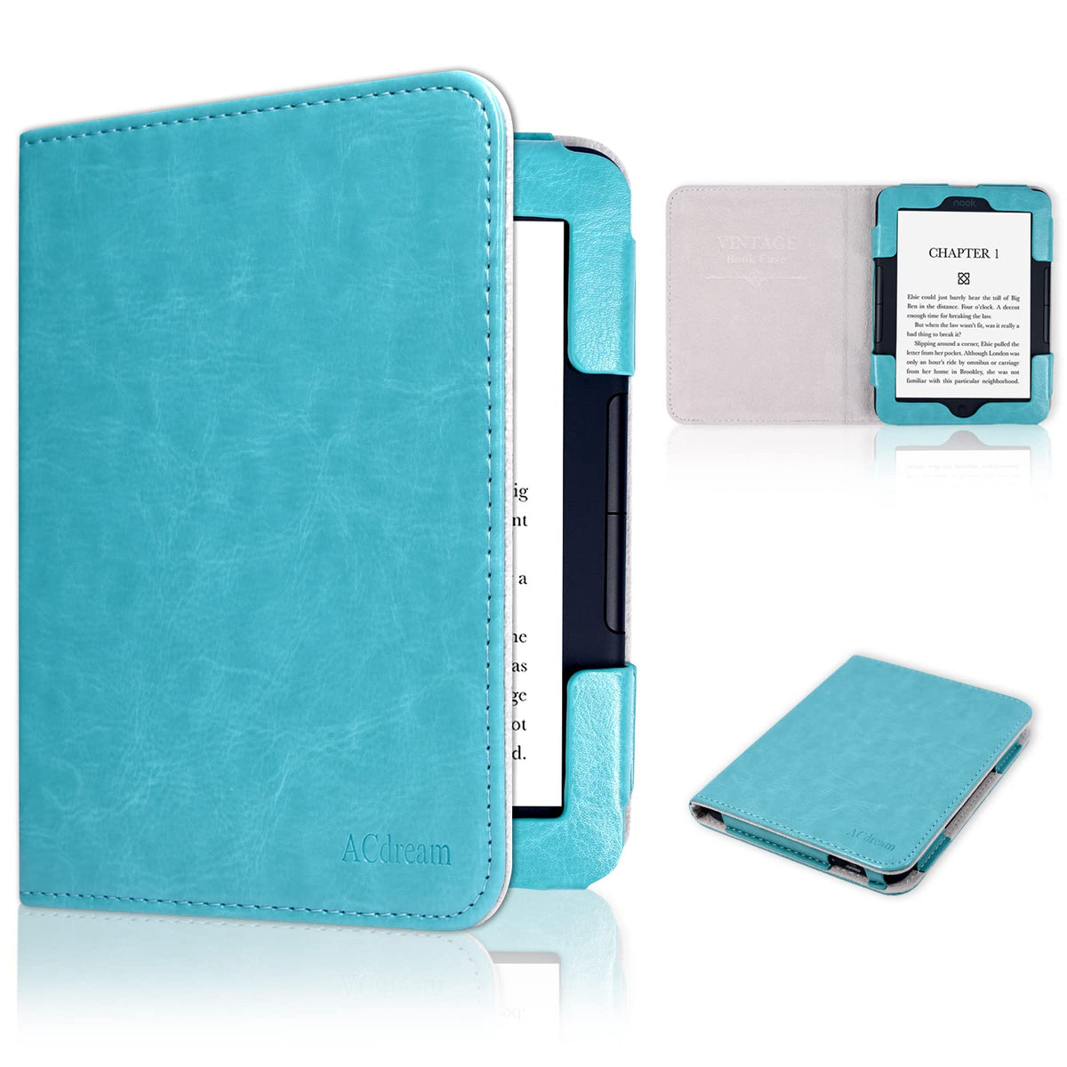 ACdream Case for Nook Glowlight 4 Plus 7.8' 2023 Release, Premium PU Leather Folio Cover for Nook Glowlight4 Plus with Magnetic Closure, Sky Blue