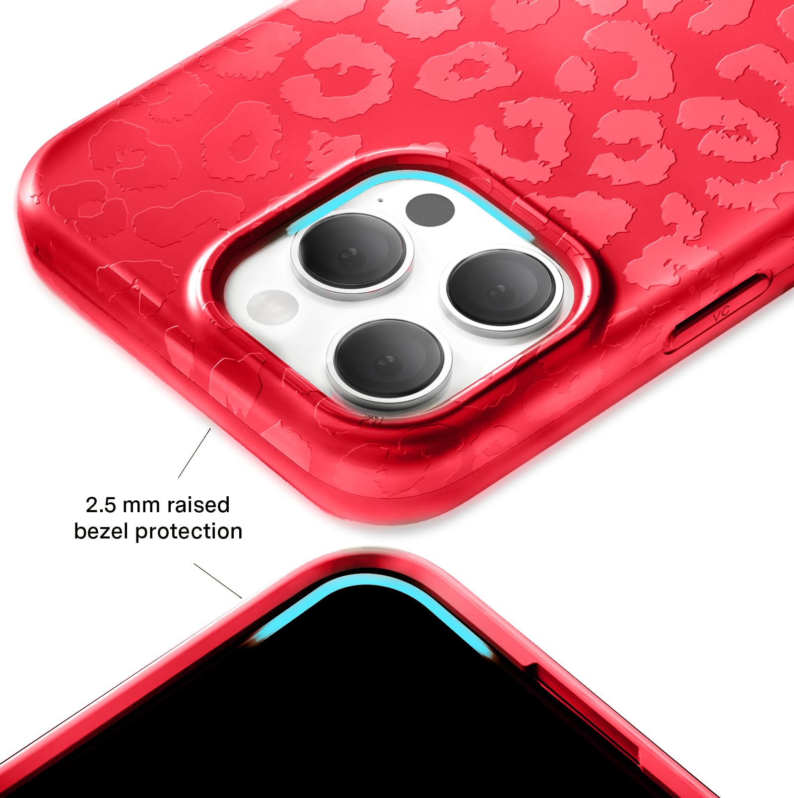 Velvet Caviar Compatible With Magsafe Iphone 15 Pro Case   Red Leopard Cheetah Print