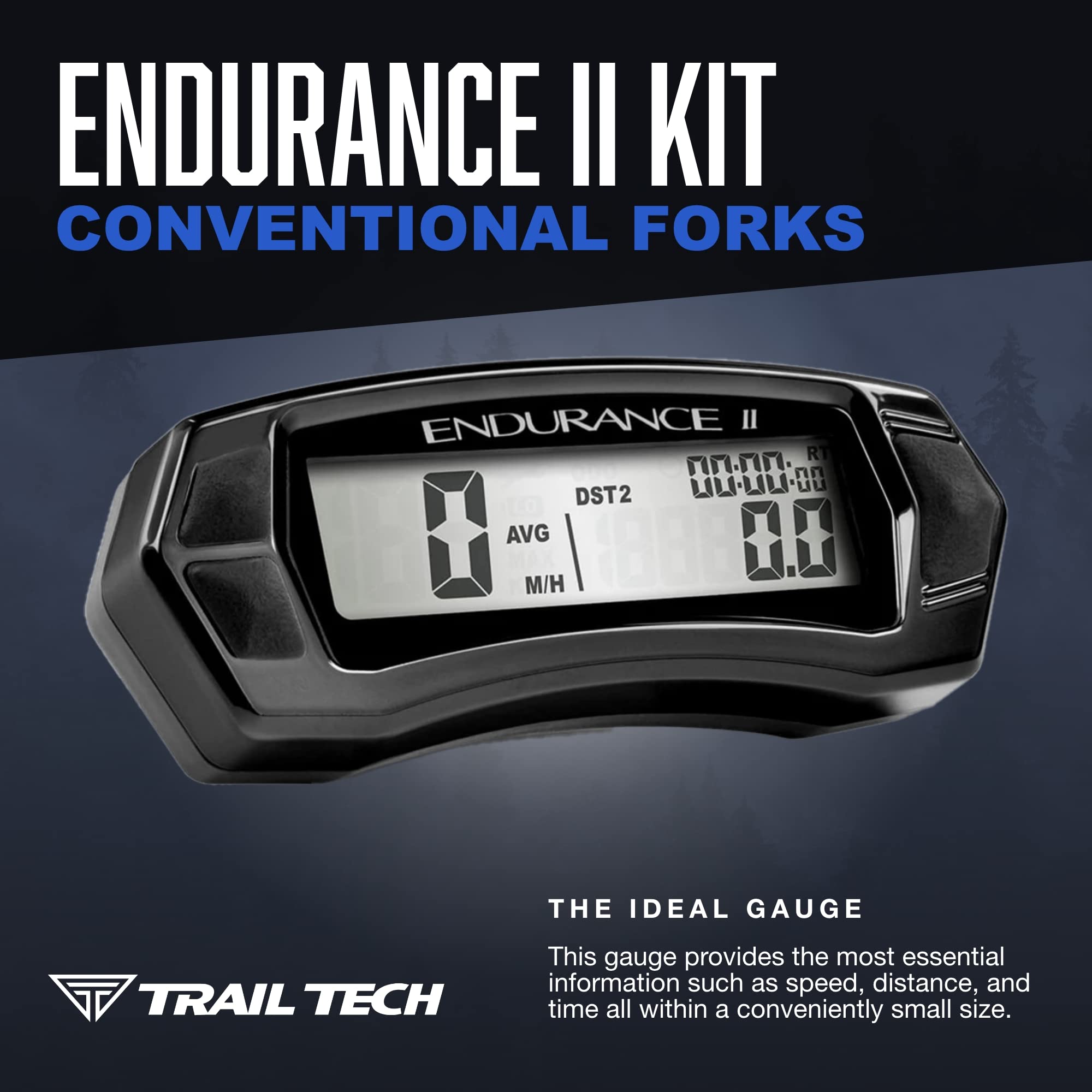 Trail Tech 202-112 Endurance Ii Digital Gauge Speedometer Kit
