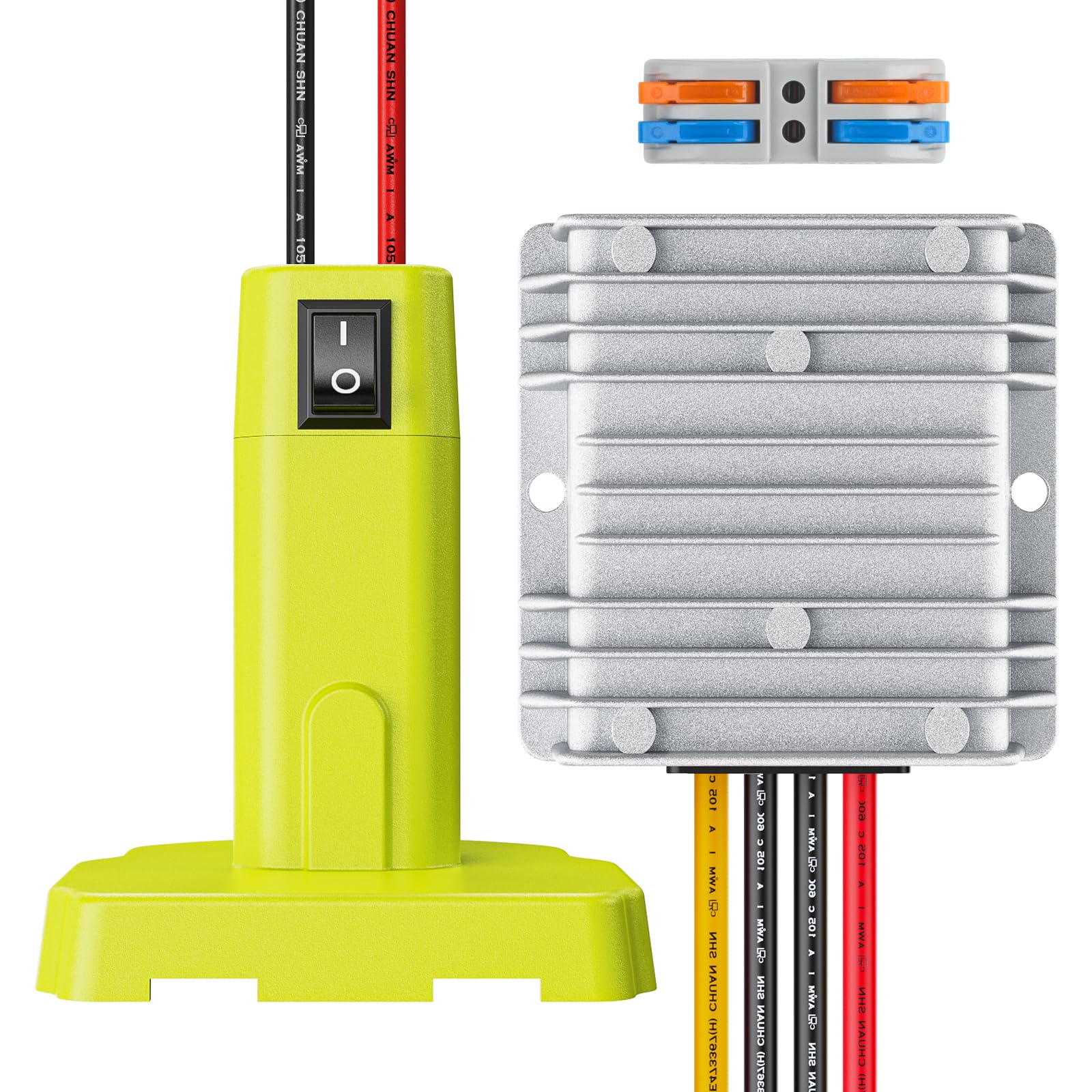 Vibit 18 V To 12 V Step Down Converter For Ryobi 18 V Battery, Dc Power Adapter, Voltage Reducer Transformer 180 W Buck Converte