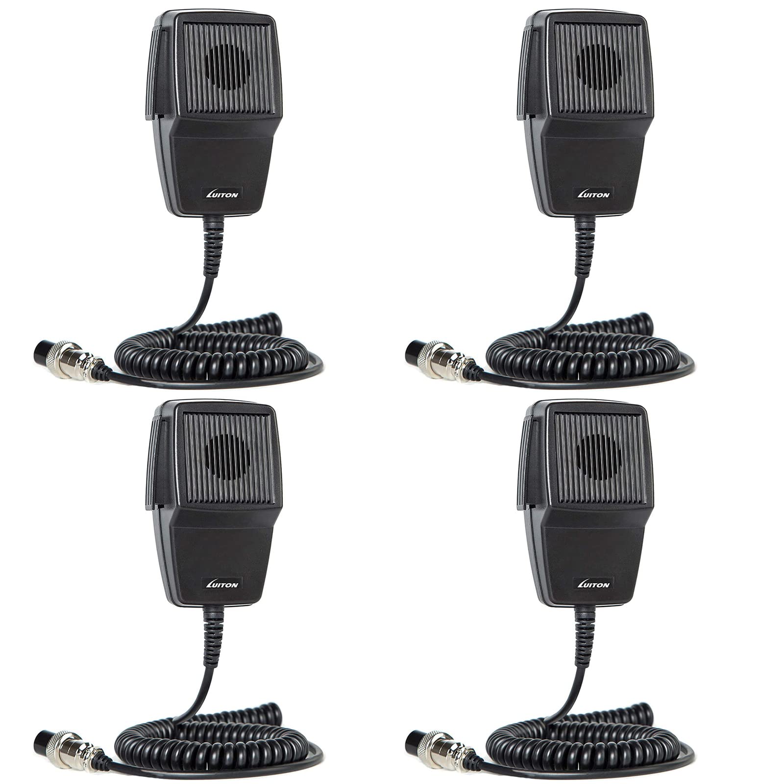 Luiton Cb Microphone 4 Pin Noise Canceling Cb Radio Mic For Cobra/Uniden/Workman/Midland/Galaxy Cb Radio (4 Pack)
