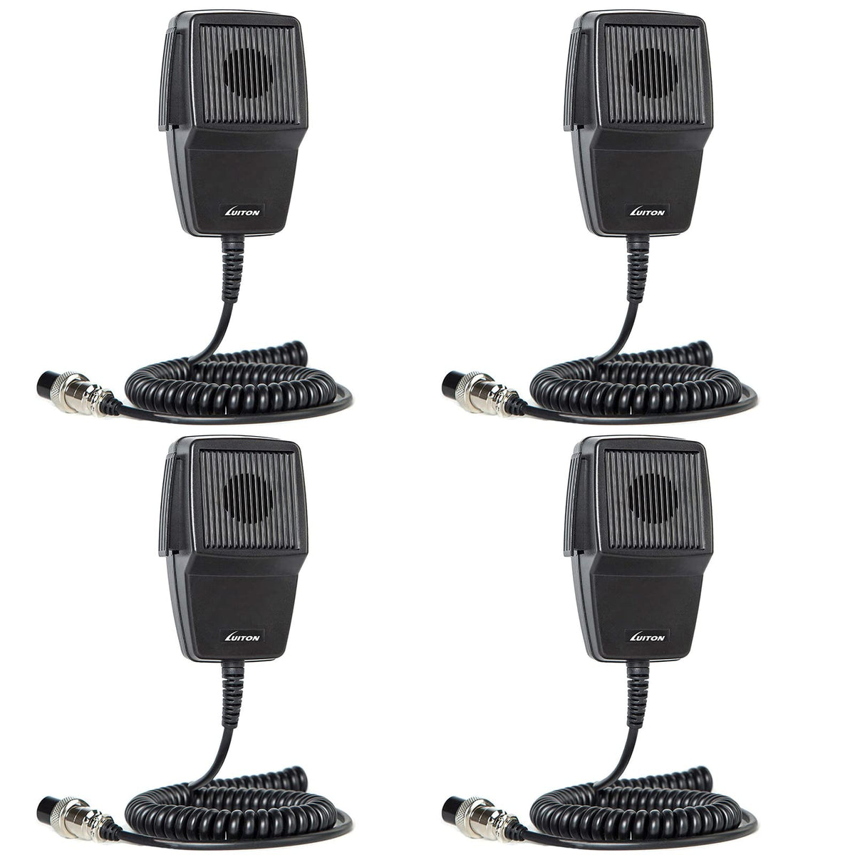 Luiton Cb Microphone 4 Pin Noise Canceling Cb Radio Mic For Cobra/Uniden/Workman/Midland/Galaxy Cb Radio (4 Pack)