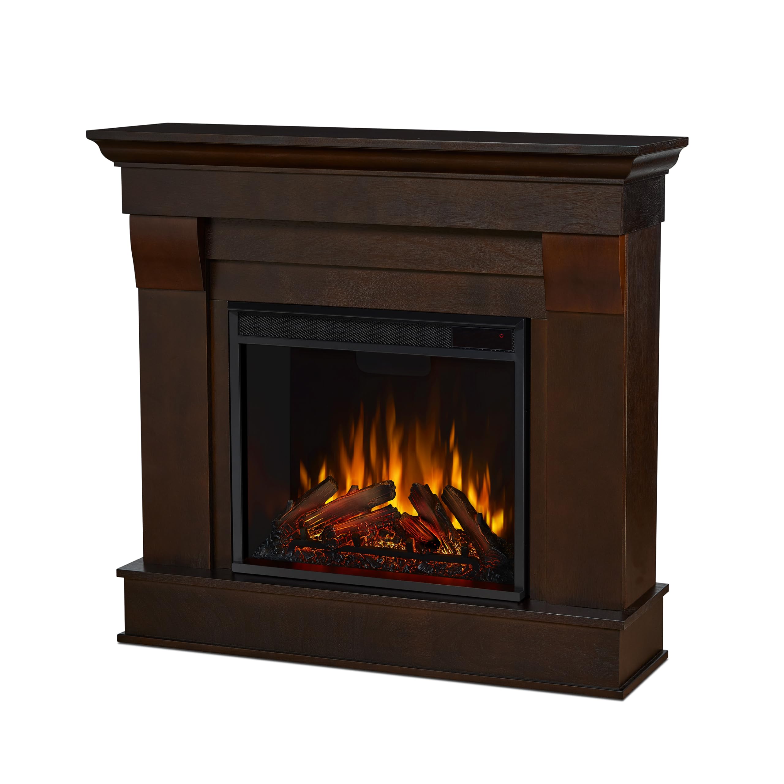 Real Flame 5910E Dw Chateau Fireplace, Small, Dark Walnut