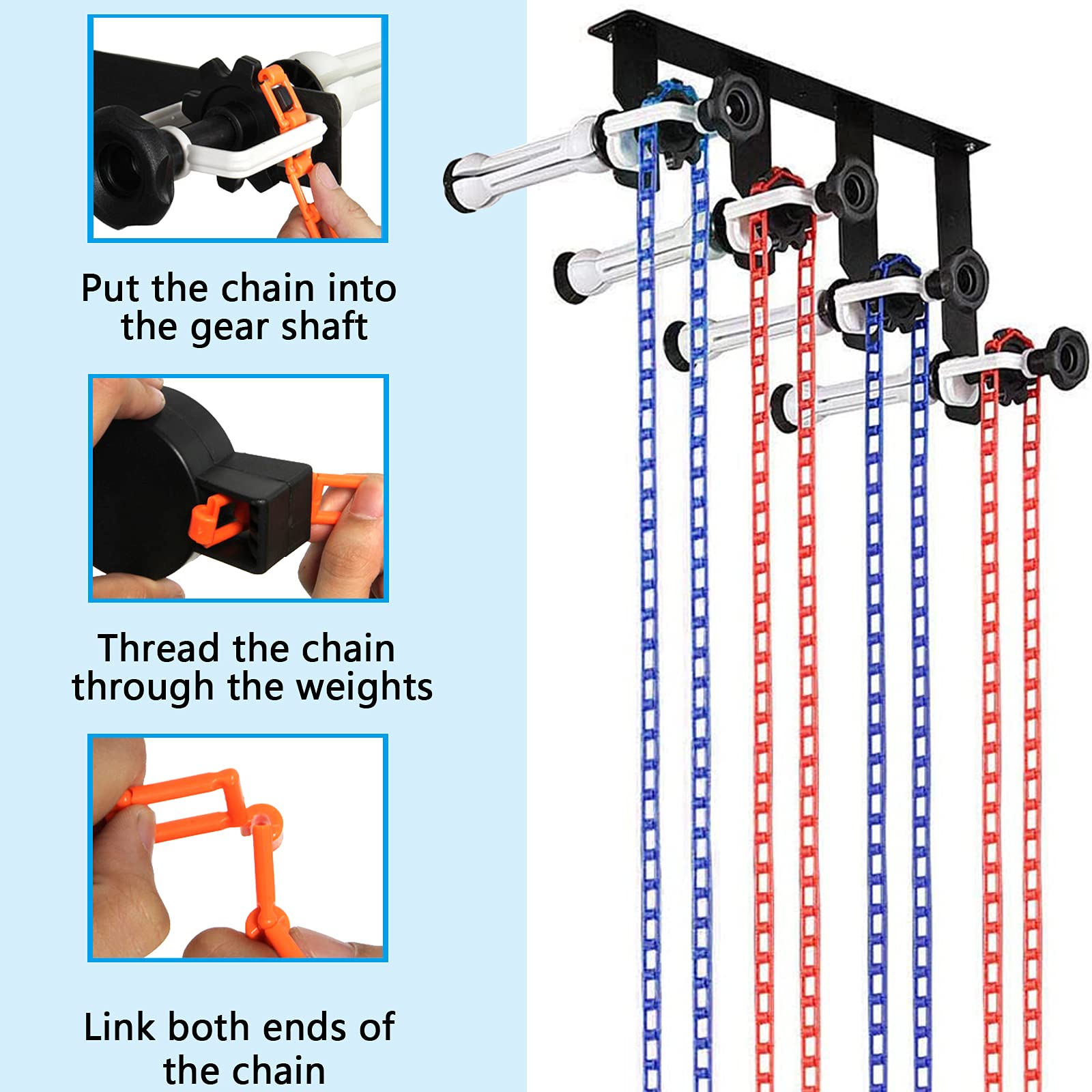 Photography Backdrop Wall Mount Roller System 4 Support Rollers, Manual Photo Background Ceiling Holder, Including 2 Four Fold H