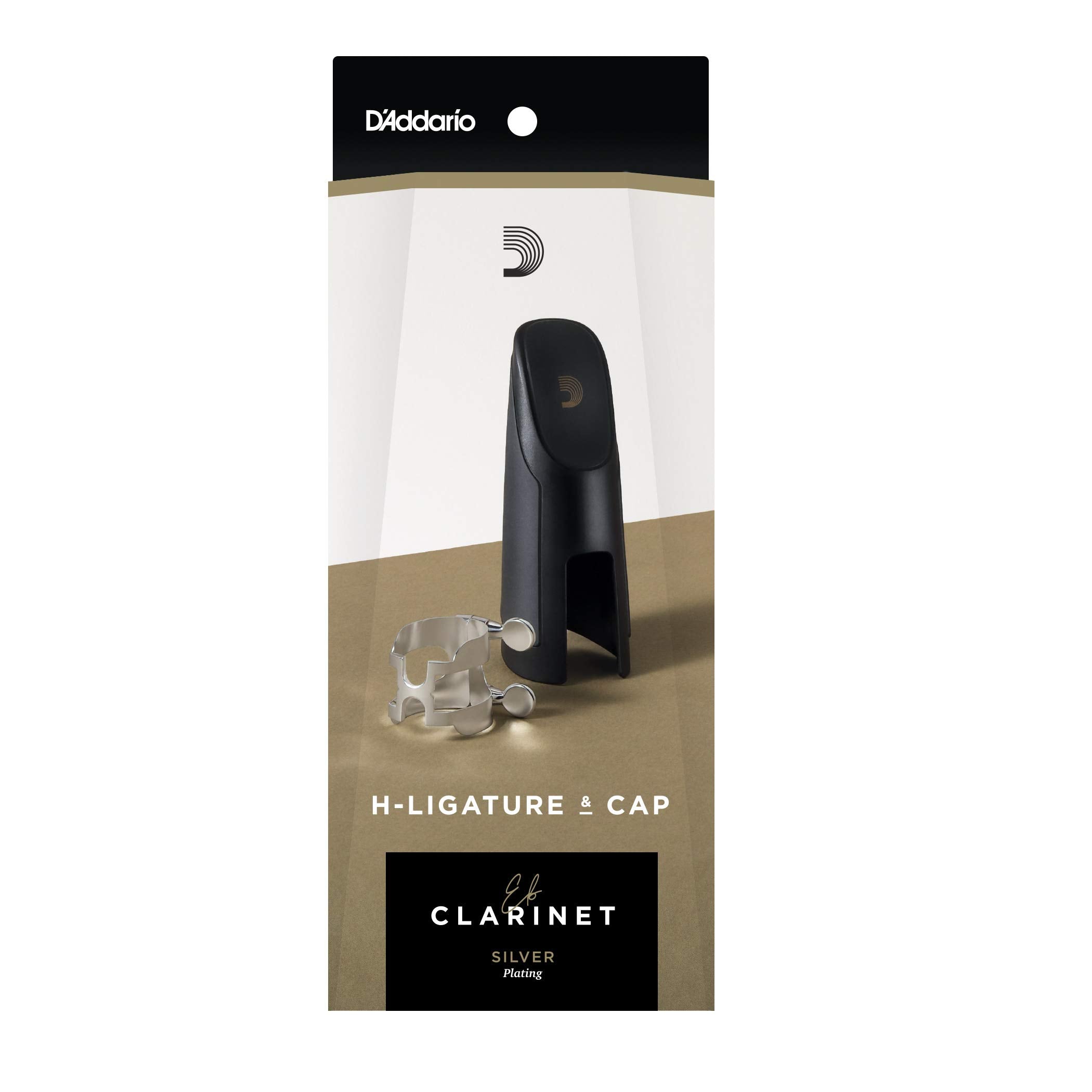D'Addario H Ligature & Cap, Eb Clarinet, Silver Plated