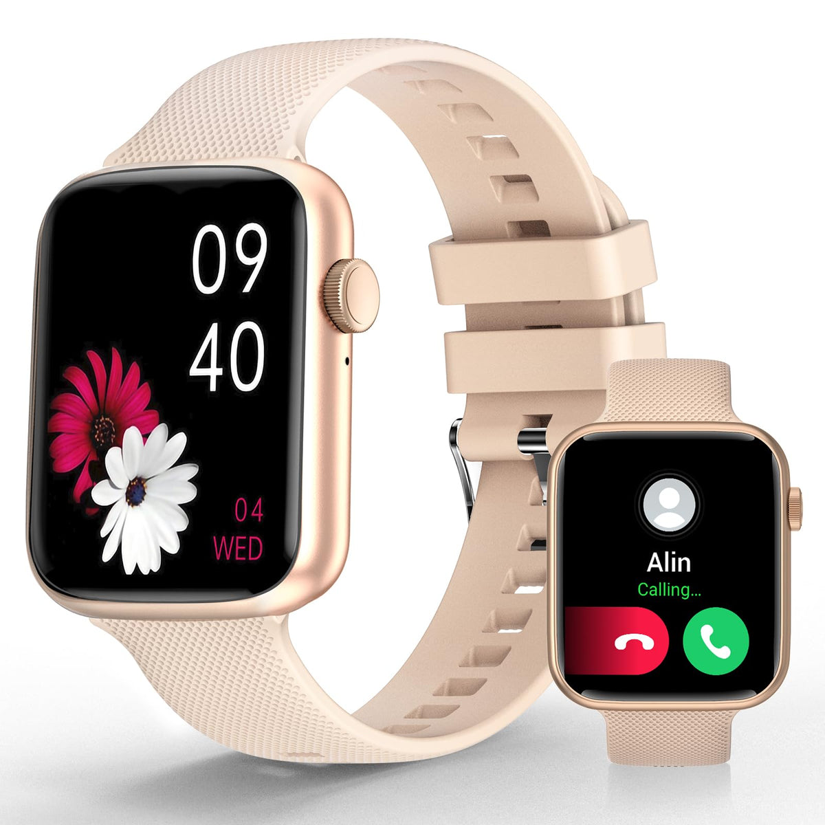 Yoyofit Smart Watch(Answer/Make Call), 1.85 '' Smartwatch For Women, Fitness Activity Tracker With Heart Rate Blood Oxygen Sleep
