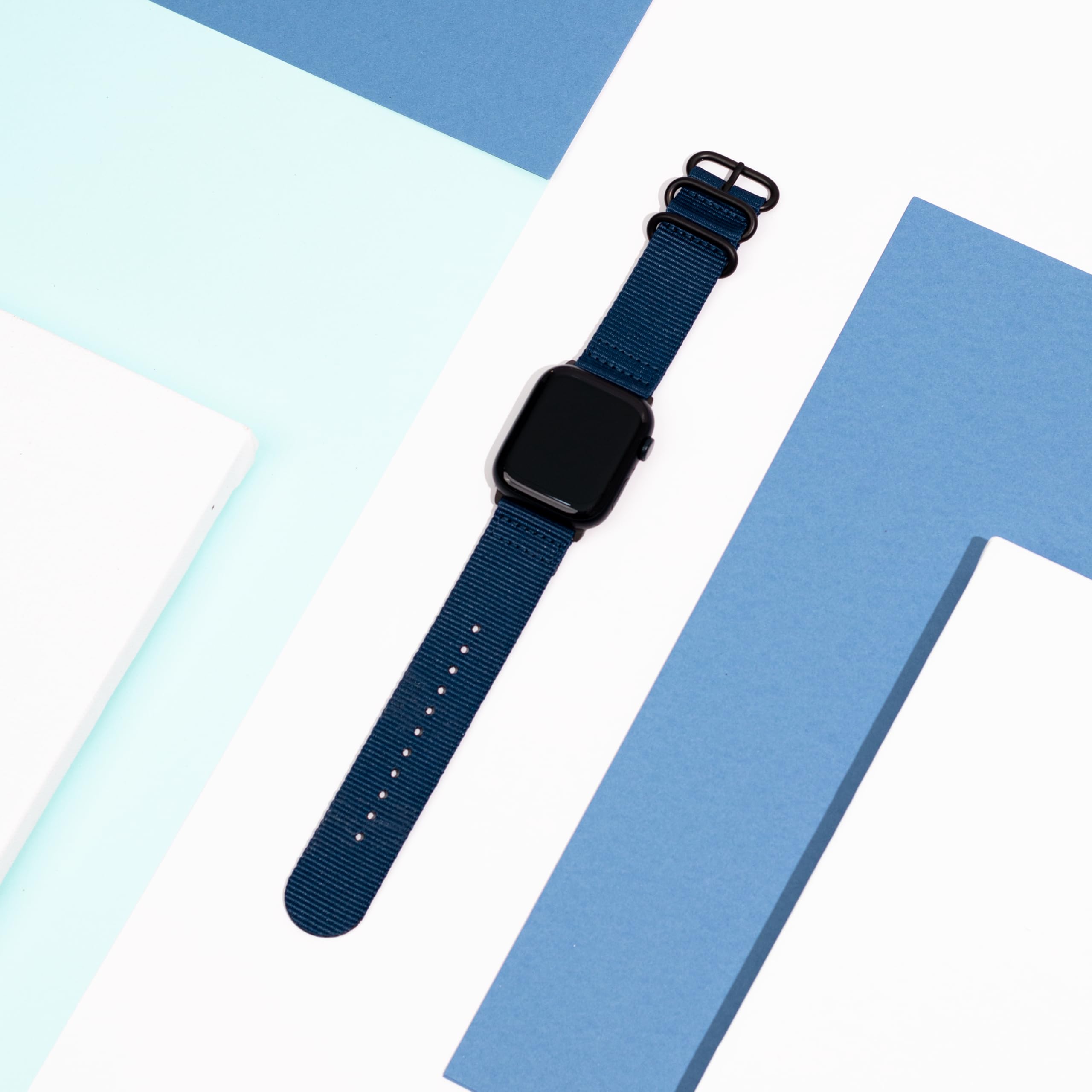 Carterjett Extra Large Compatible With Apple Watch Band Men 44Mm 42Mm Xl Long Woven Nylon Iwatch Band Replacement Strap Rugged M