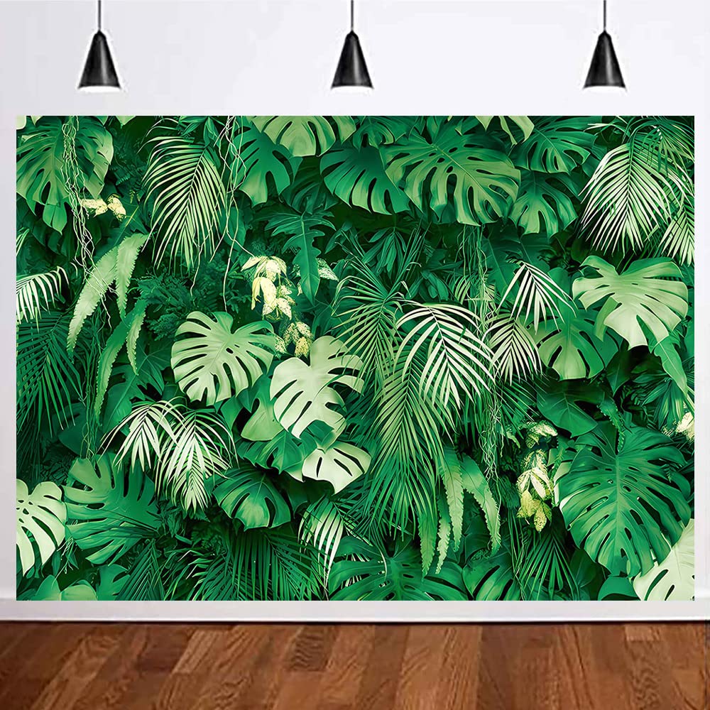 Maqtt 8X6Ft Jungle Palm Wildlife Park Plant Photo Photography Background Outdoor Friends Party Tropical Backdrop Family Party Ba