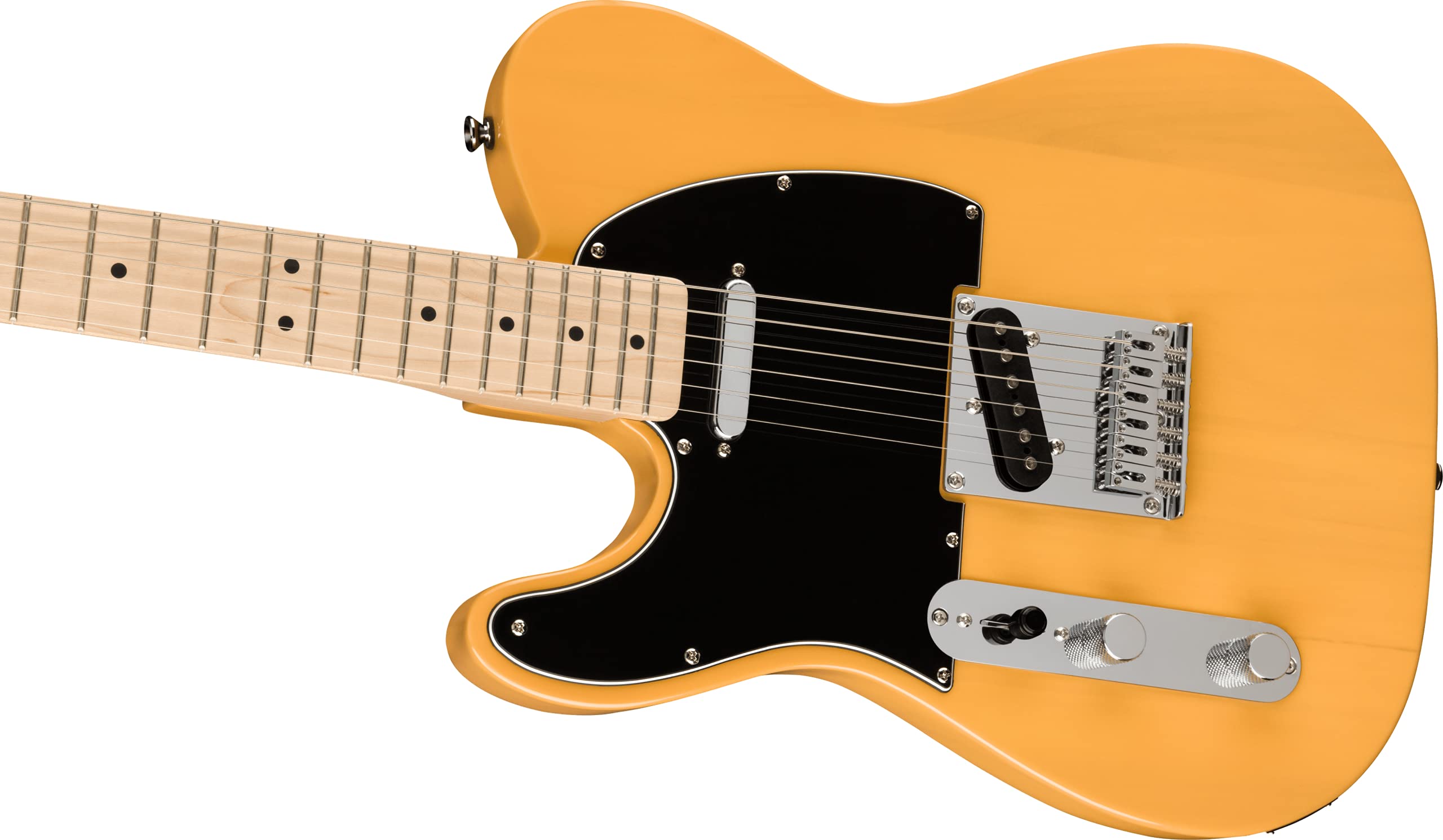 Squier Affinity Series Telecaster Electric Guitar, With 2-Year Warranty, Butterscotch Blonde, Maple Fingerboard, Left-Handed