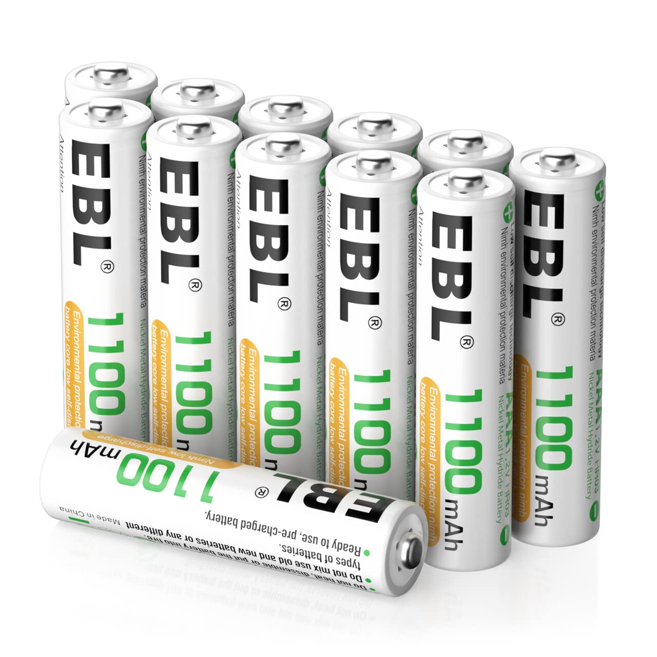 Ebl Rechargeable Aaa Batteries 1100Mah Ni Mh Aaa Rechargeable Batteries 12 Pack