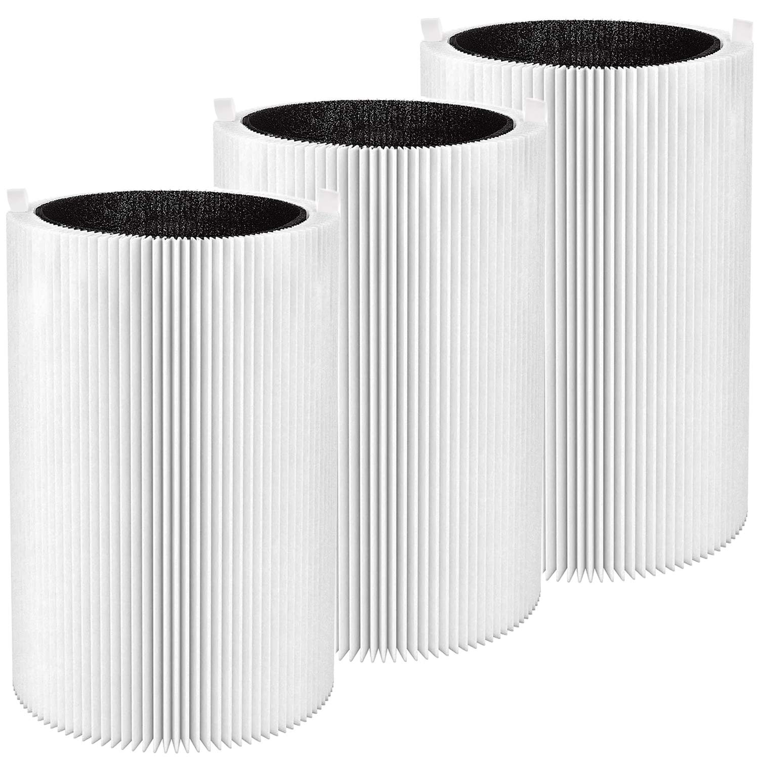 Smilyan 3 Pack Blue Pure 411 Replacement Filters For Blueair Blue Pure 411 411+ 411 Auto And Mini Air Purifier
