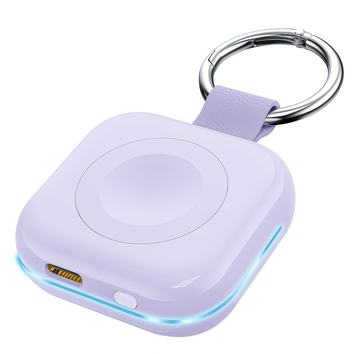Portable Travel Charger For Apple Watch Series 8,Wireless Iwatch Charger 1200Mah Power Bank With Charging Cable, Purse Keychain 