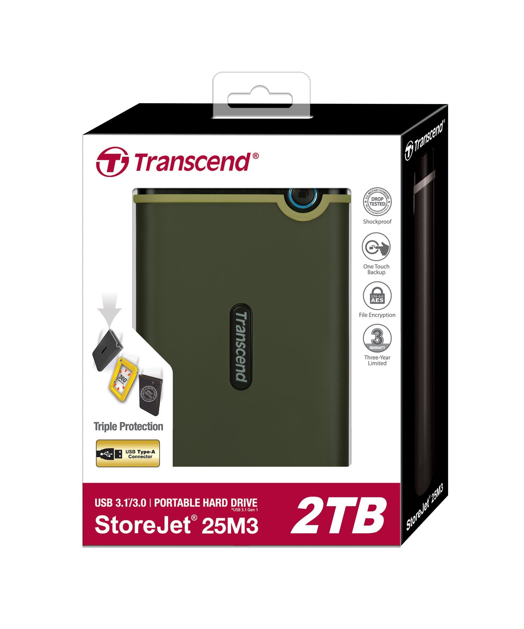 2Tb Storejet2.5 M3E Usb 3.1 (Ts2Tsj25M3E)