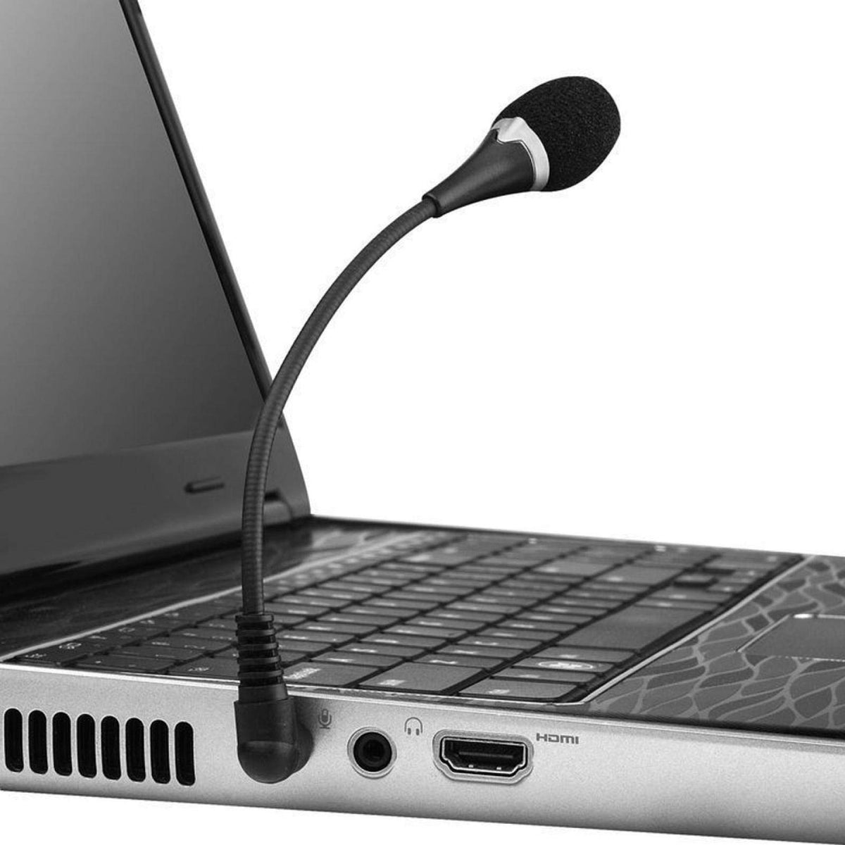 Dengofng Mini 3.5Mm Notebook Microphone, Flexible 3.55Mm Plug External Microphone Speaker Mic For Android And Windows Smartphone