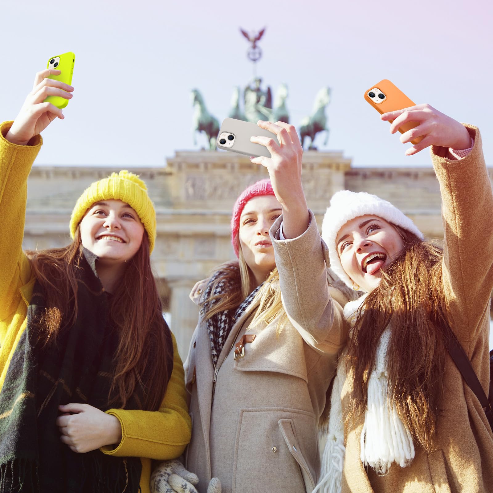 Aotesier Shockproof Designed For Iphone 13 Mini Case, Food Grade Silicone Phone Case With [Soft Anti Scratch Protective Lining]