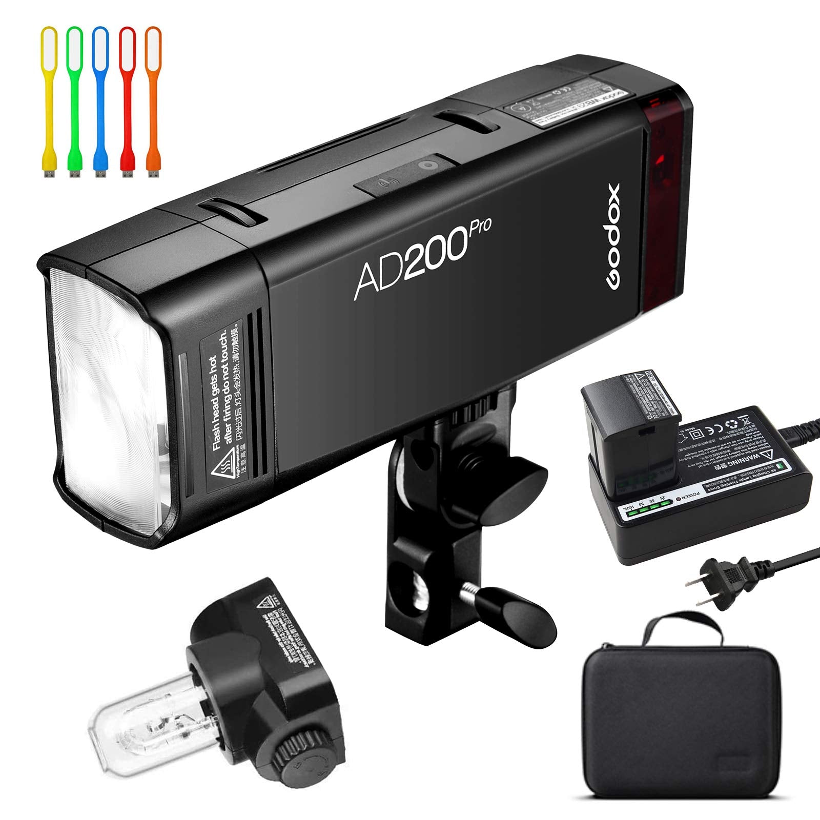 Godox Ad200Pro Godox Ad200 Pro Outdoor Speedlite,200Ws Ttl Hss 1/8000S 2.4G Pocket Flash Strobe Monolight With 2900Mah Lithium B