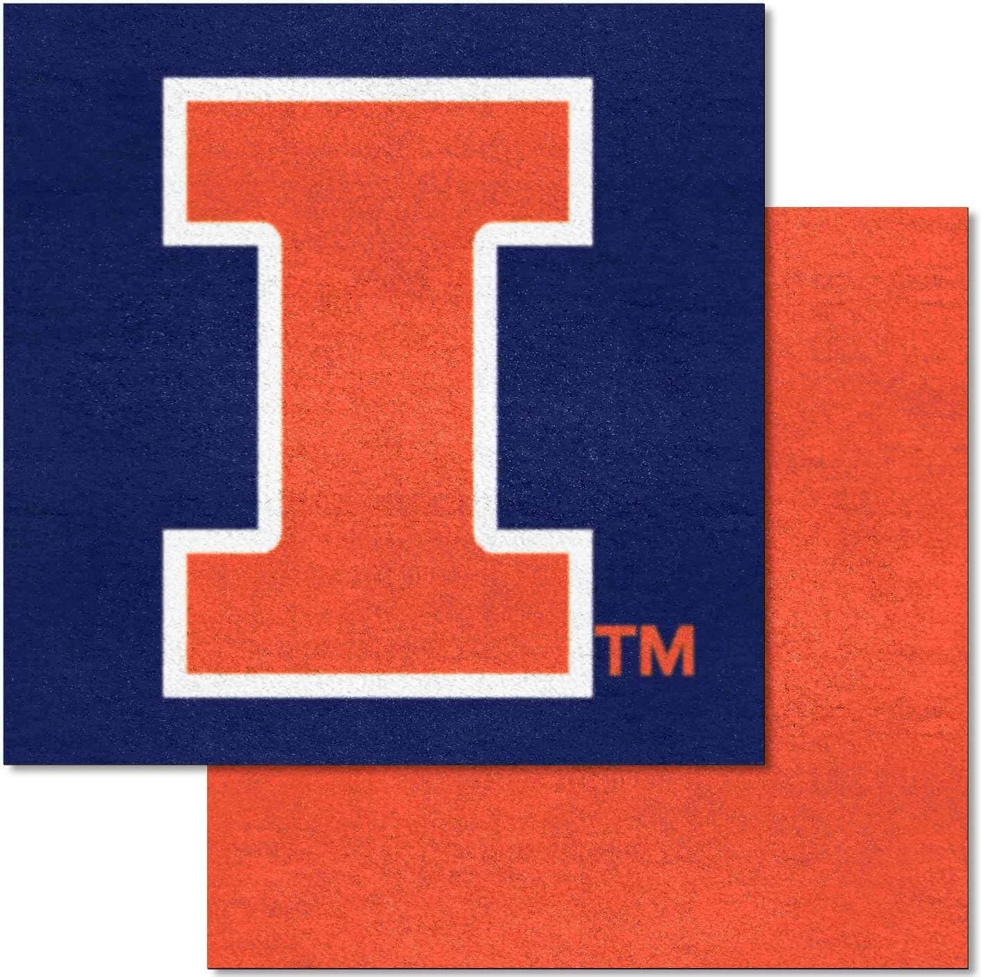 NCAA Team 18 x 18 Carpet Tile NCAA Team: Illinois