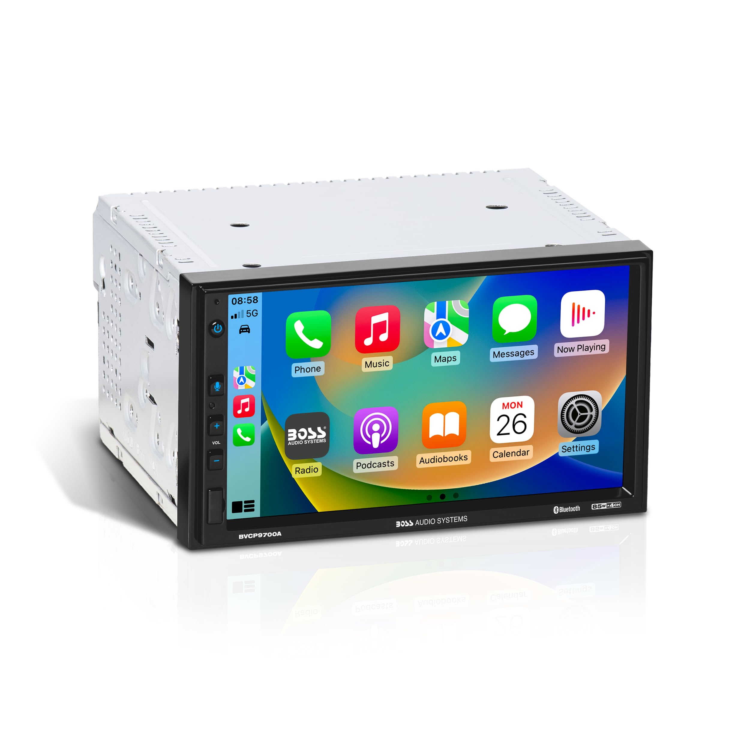 Boss Audio Systems Bvcp9700A Car Stereo   Apple Carplay, Android Auto, Double Din, 7 Inch Touchscreen, Bluetooth, No Cd Dvd Play