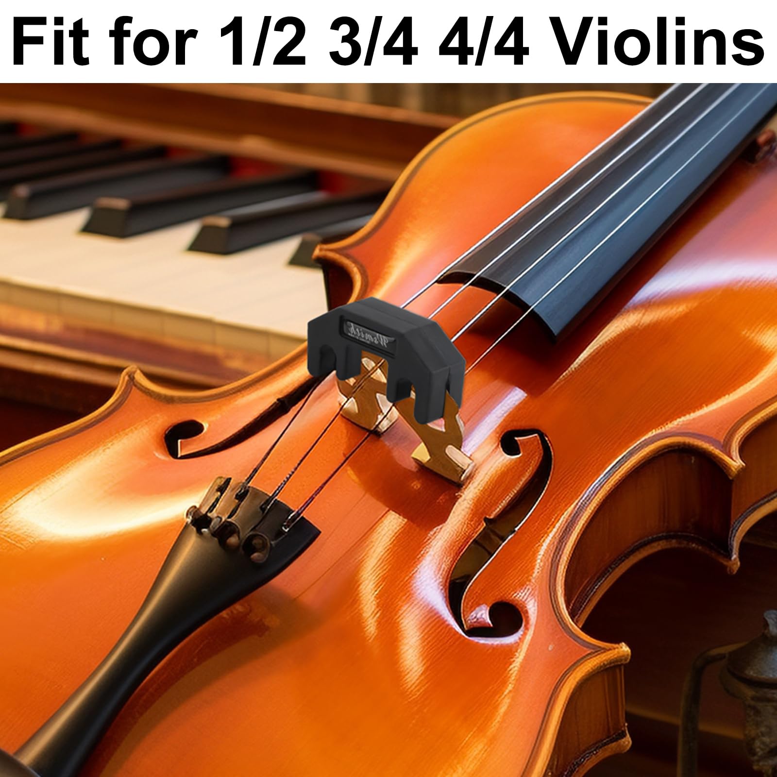 Violin Mute,6 Pcs Rubber Violin Practice Mute Set For Violin And Small Viola,Included 4 Pcs Claw Style & 2 Pcs Round Tourte Styl