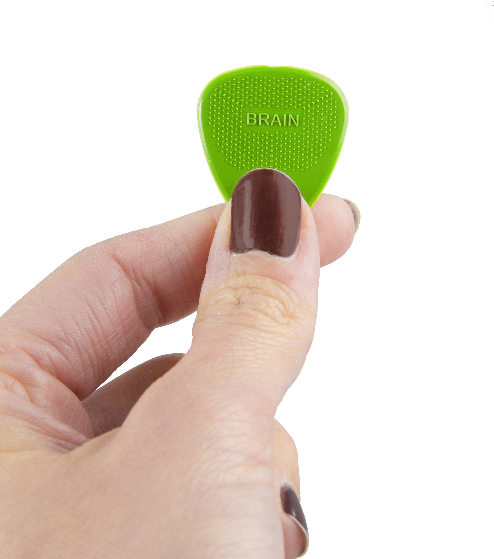 D'Andrea Snarling Dog Brain Nylon Guitar Picks 12 Pack With Tin Box (Green, 0.53Mm)