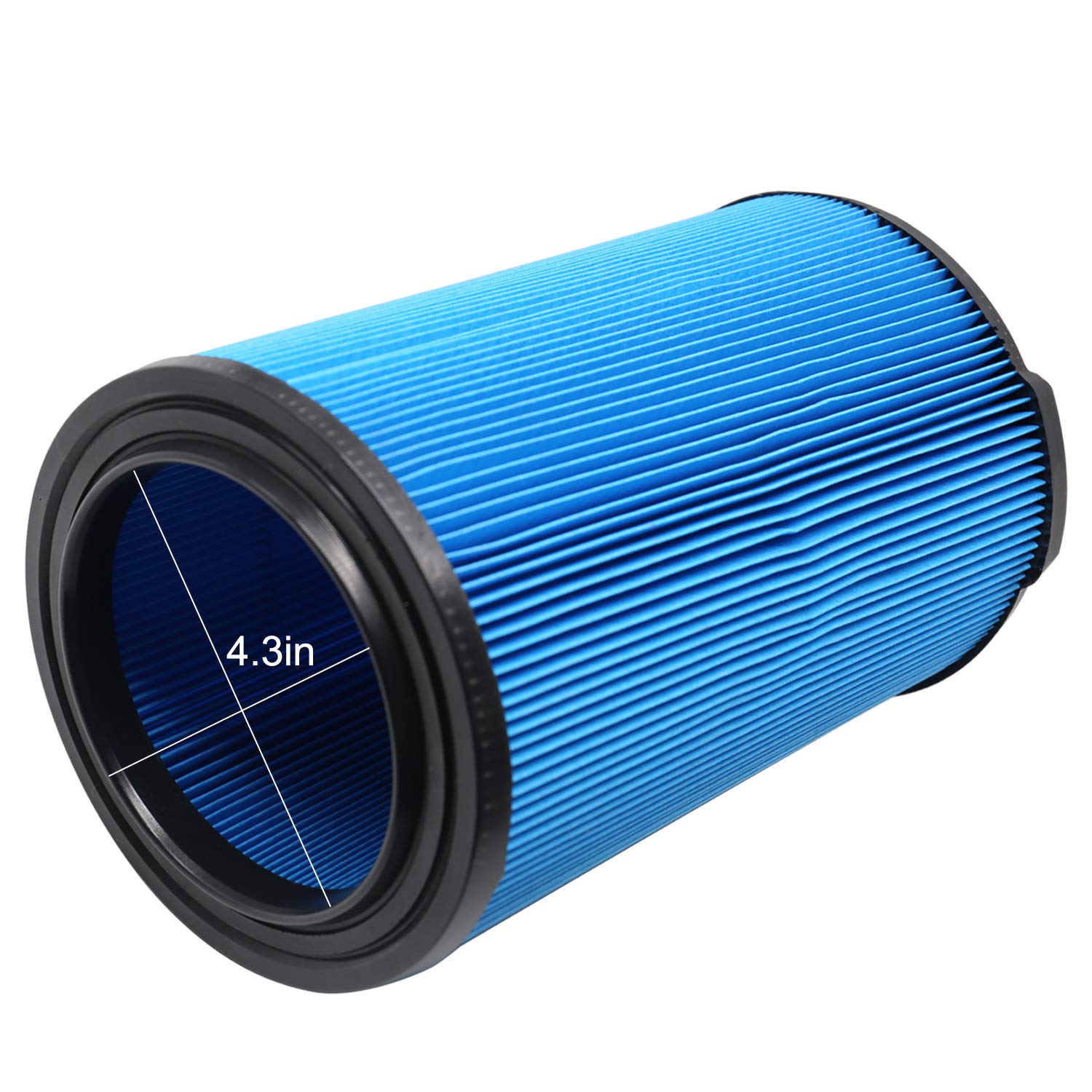 Gibtool Vf5000 3 Layer Pleated Paper Vacuum Filter For Rigid Vac 6 20 Gallon Wet Dry Vacuums Wd1450 Wd0970 Wd1270 Wd09700 Wd0670