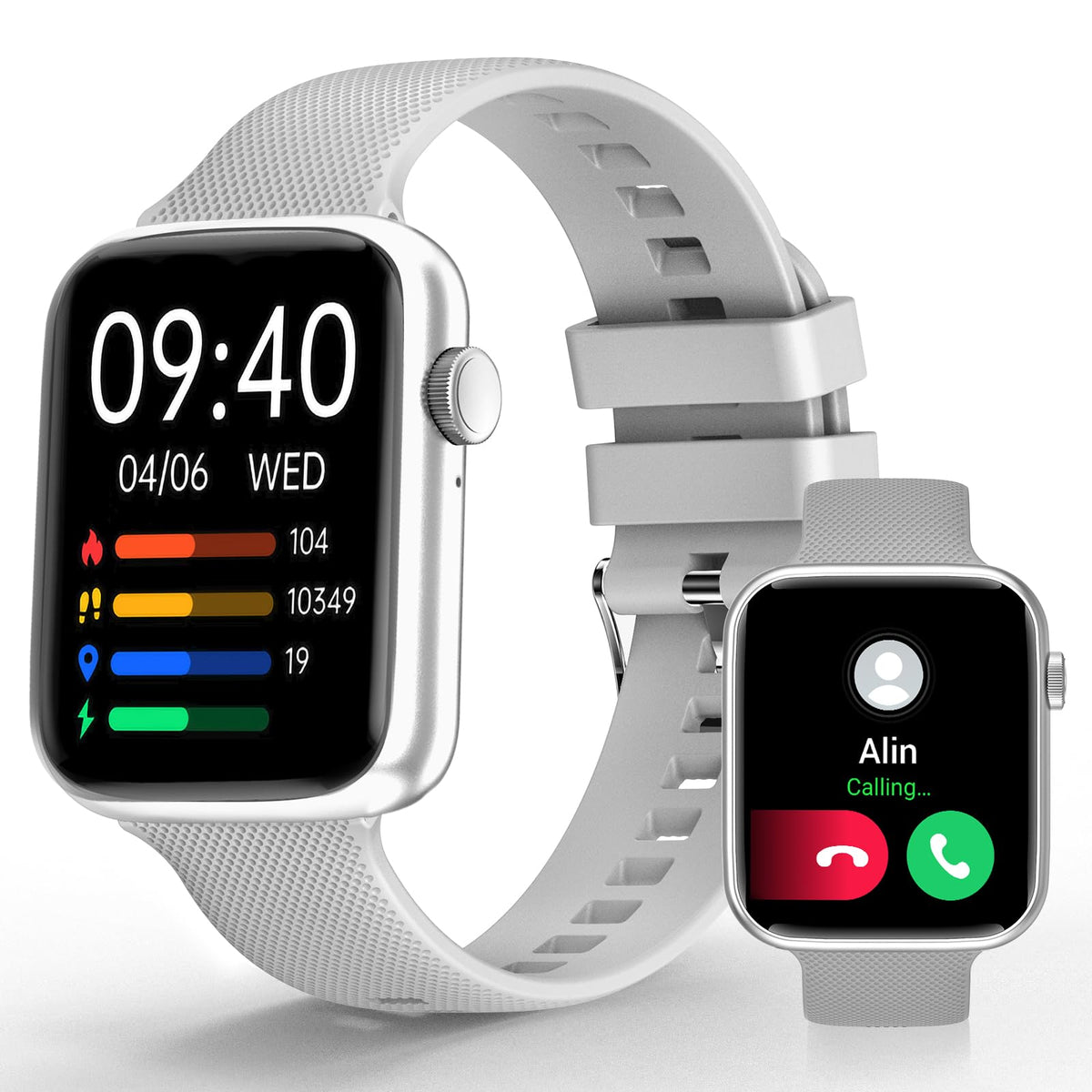 Yoyofit Fitness Health Tracker For Women Men, 1.85 '' Hd Touch Screen Fitness Watch With 24/7 Heart Rate & Blood Pressure Monito
