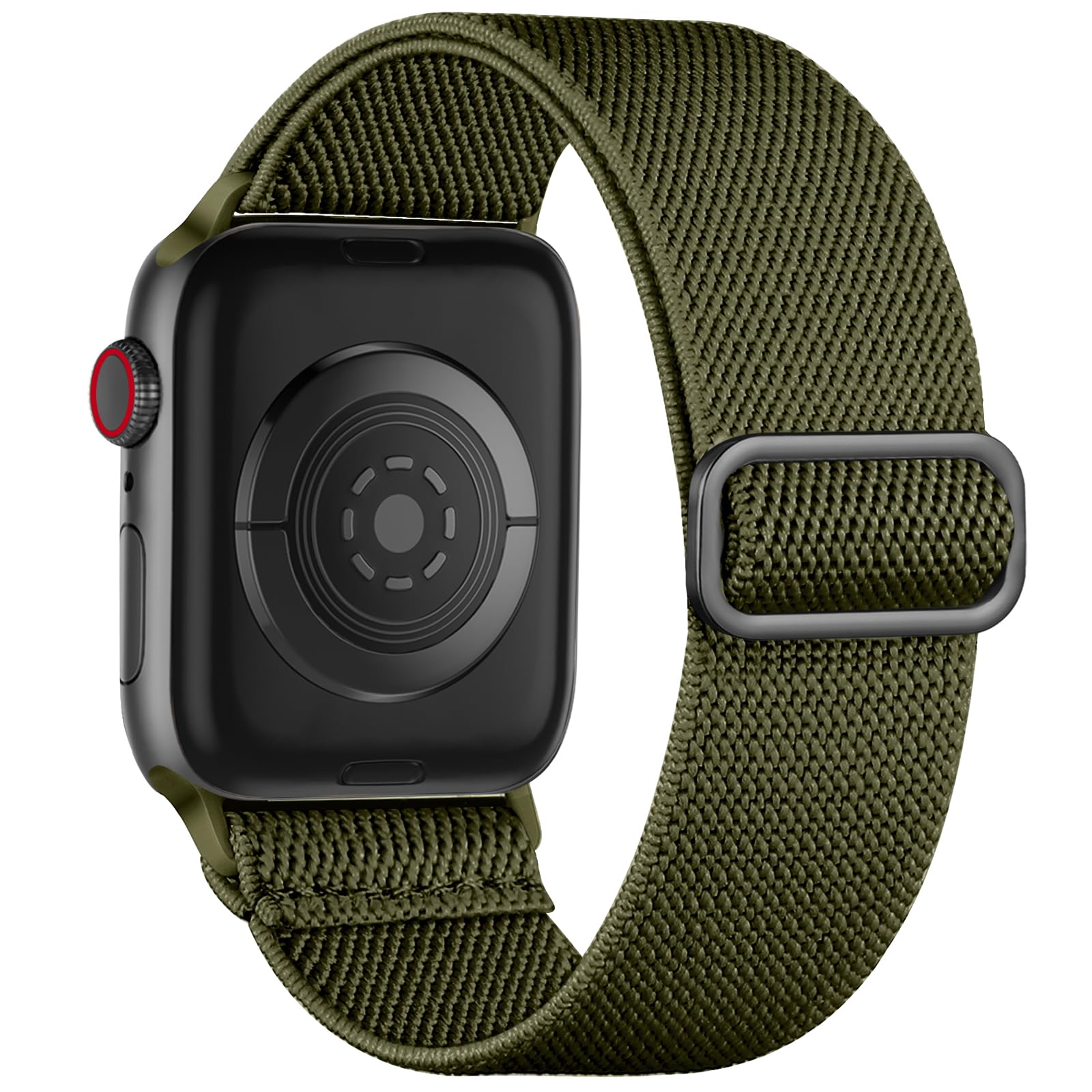 Maledan Stretchy Nylon Compatible With Apple Watch Band 49Mm 45Mm 44Mm 42Mm 41Mm 40Mm 38Mm Women Men, Soft Elastic Braided Sport