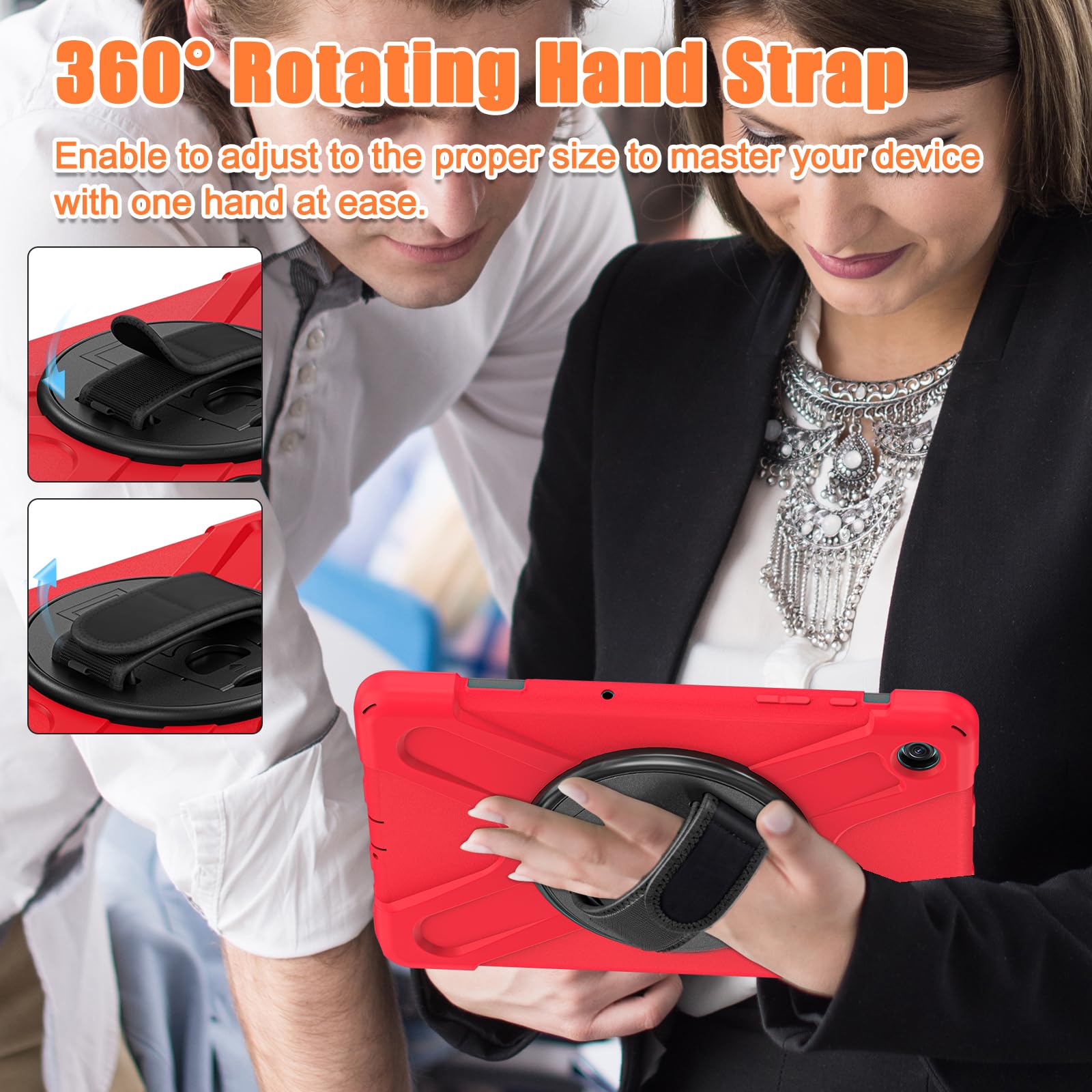 Tsqqst For Galaxy Tab A9+ Plus Case 11'' 2023 For Kids | Samsung A9 Plus Tablet Case With Screen Protector Stand&Hand Shoulder S