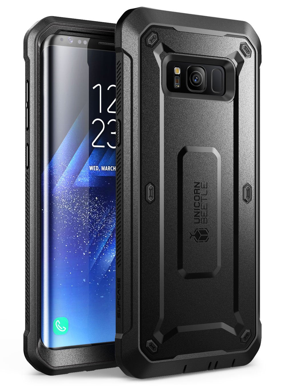 Supcase Unicorn Beetle Pro Series Phone Case For Samsung Galaxy S8 Plus, Full Body Rugged Holster Case With Built In Sp For Gala