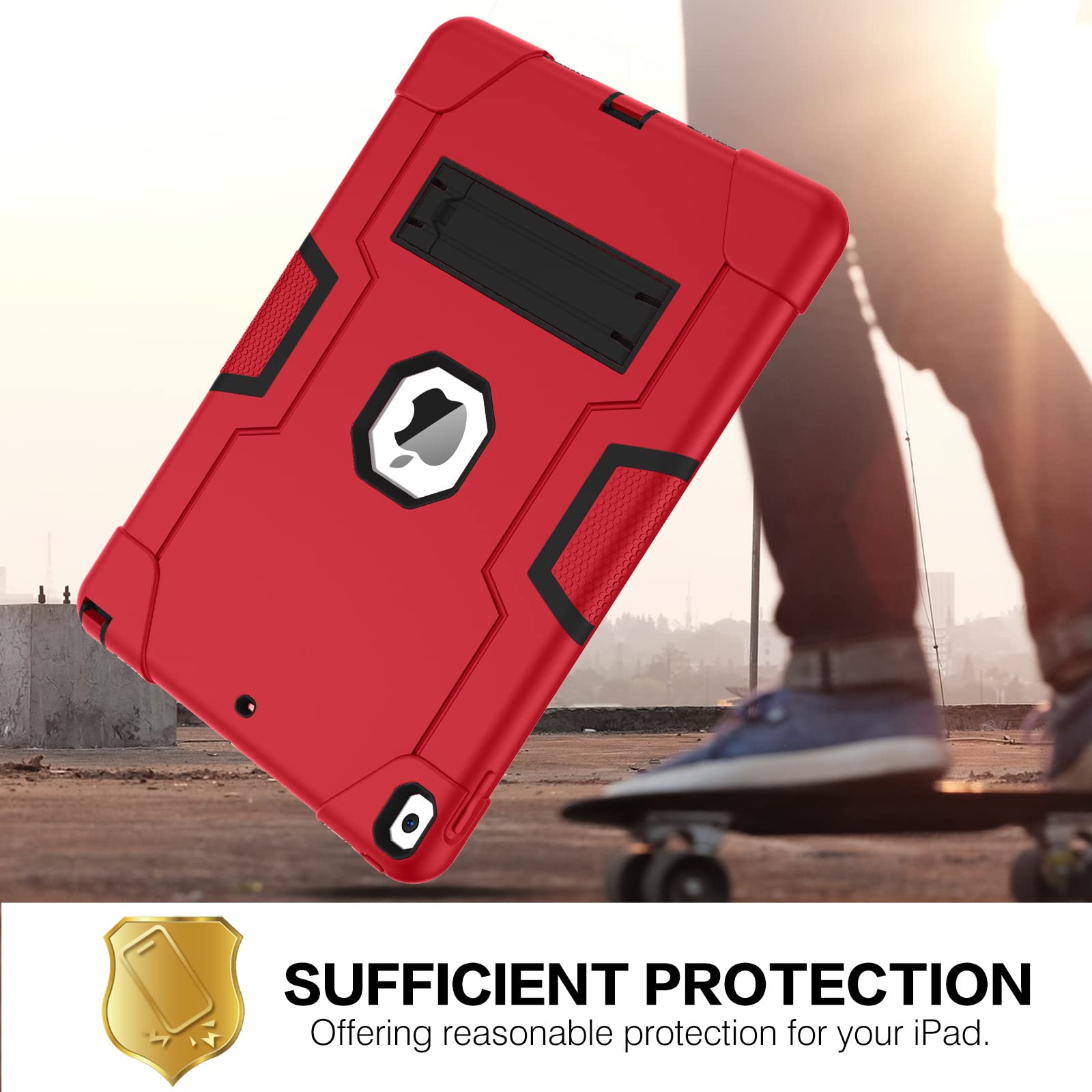 Bentoben For Ipad Air 3Rd Generation Case, Ipad Pro 10.5'' 2017 Case, 3 Layers Heavy Duty Rugged Shockproof Kickstand Protective