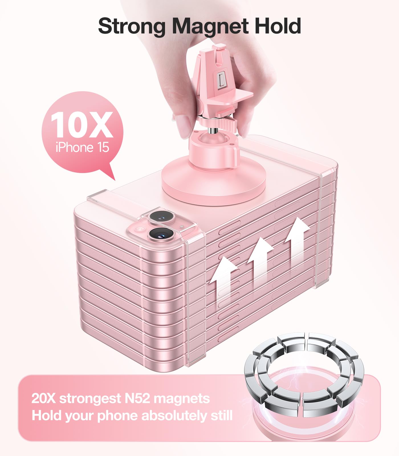 Vicseed For Magsafe Car Mount?Upgraded Strongest Magnet Power? Magnetic Phone Holder For Car Vent 360 Adjustable Magnetic Car Ph