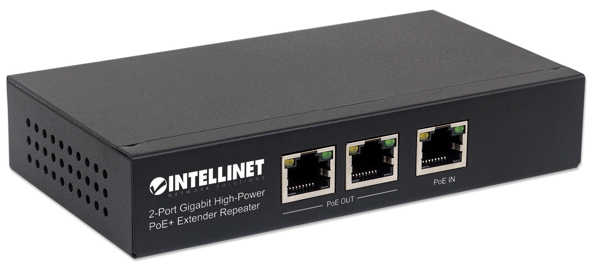 Intellinet Network Solutions 2 Port High Power Poe+ Extender Repeater (Model: 561266)