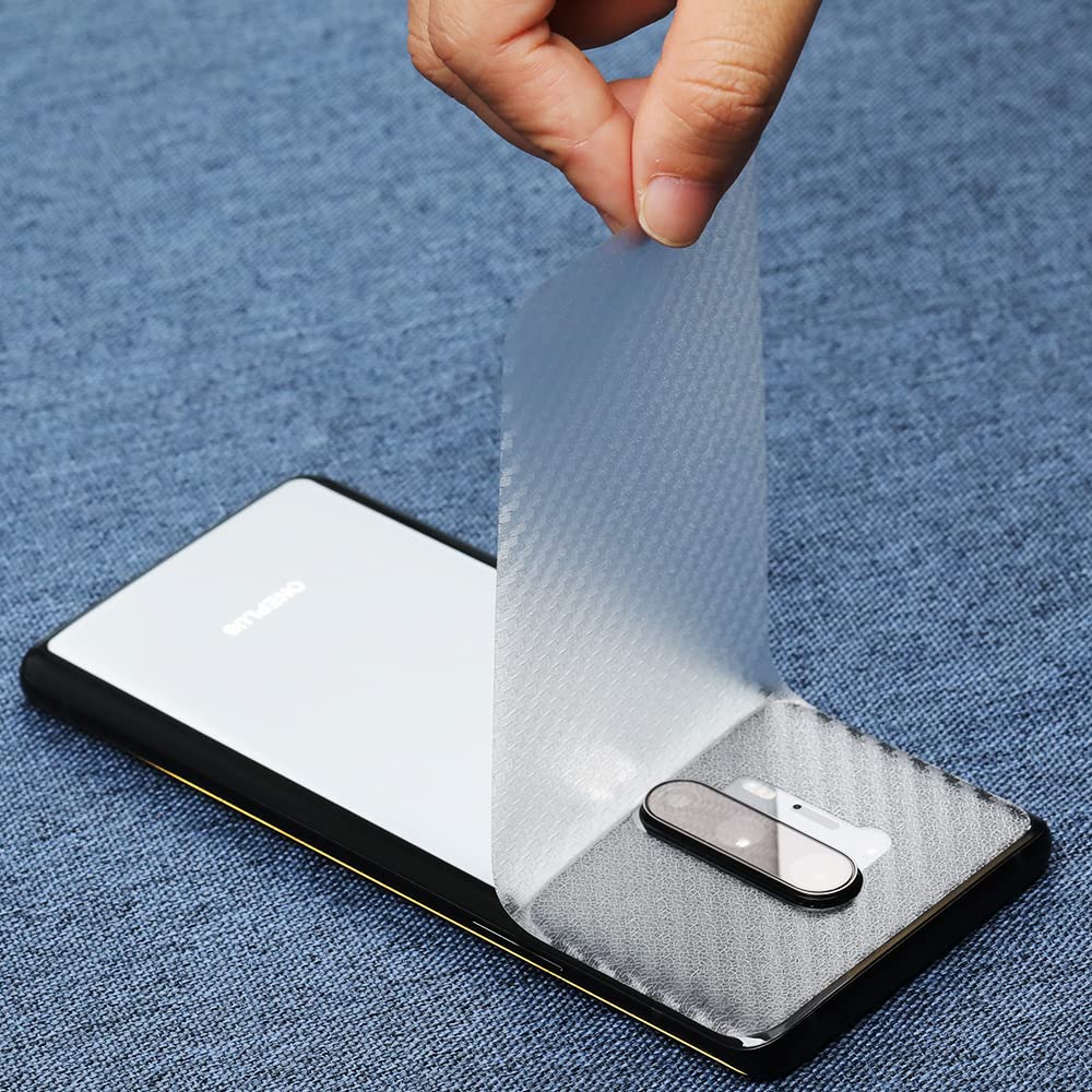 Ibywind Screen Protector For Oneplus 8 Pro,With 2Pcs Flexible Tpu Film,1Pc Camera Lens Protector,1Pc Backing Carbon Fiber Film [