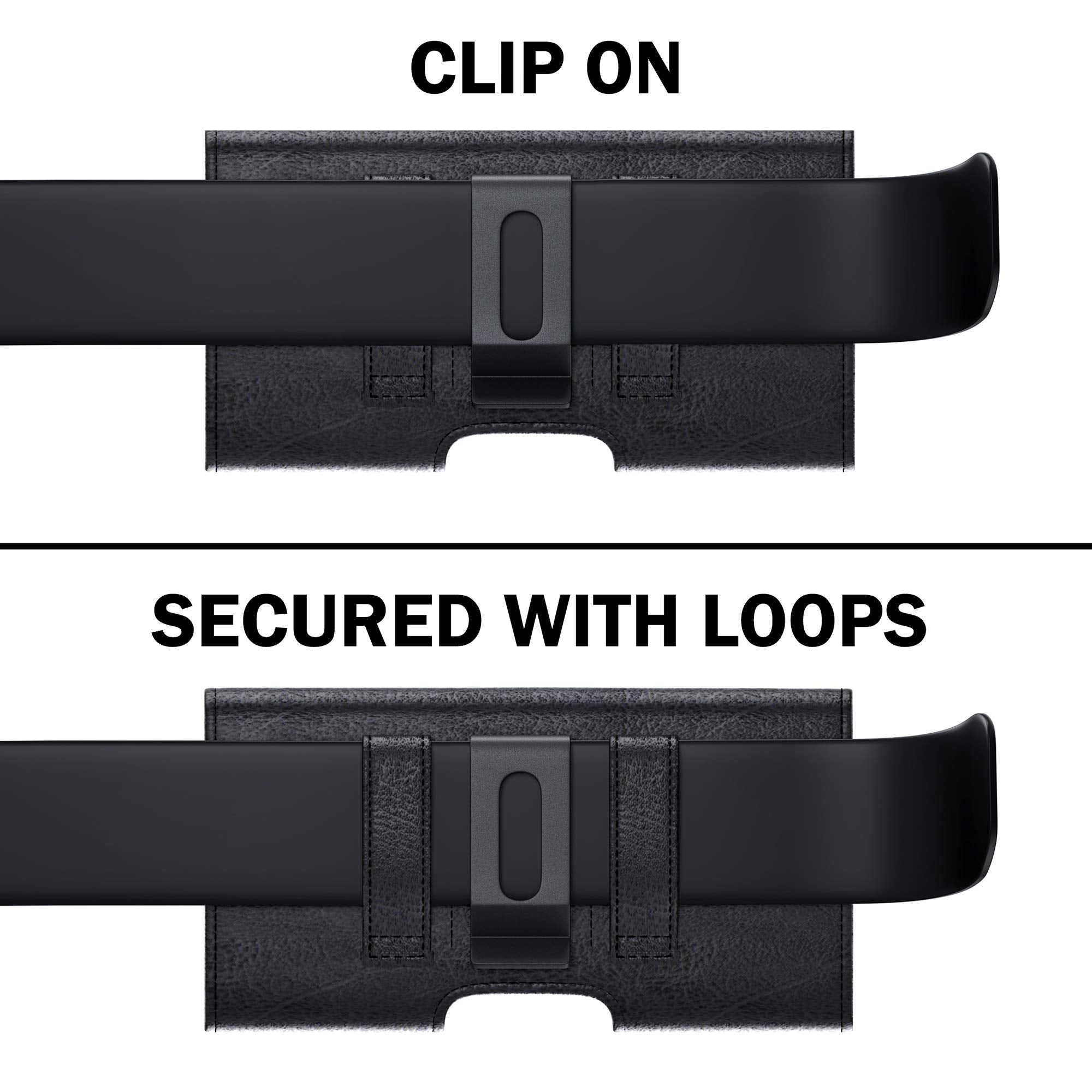 Bomea Holster For Iphone Se, Iphone 8, 7, 6S, 6 Cell Phone Belt Holder Case With Belt Clip, Loop, Built In Card Holder Pouch Cov